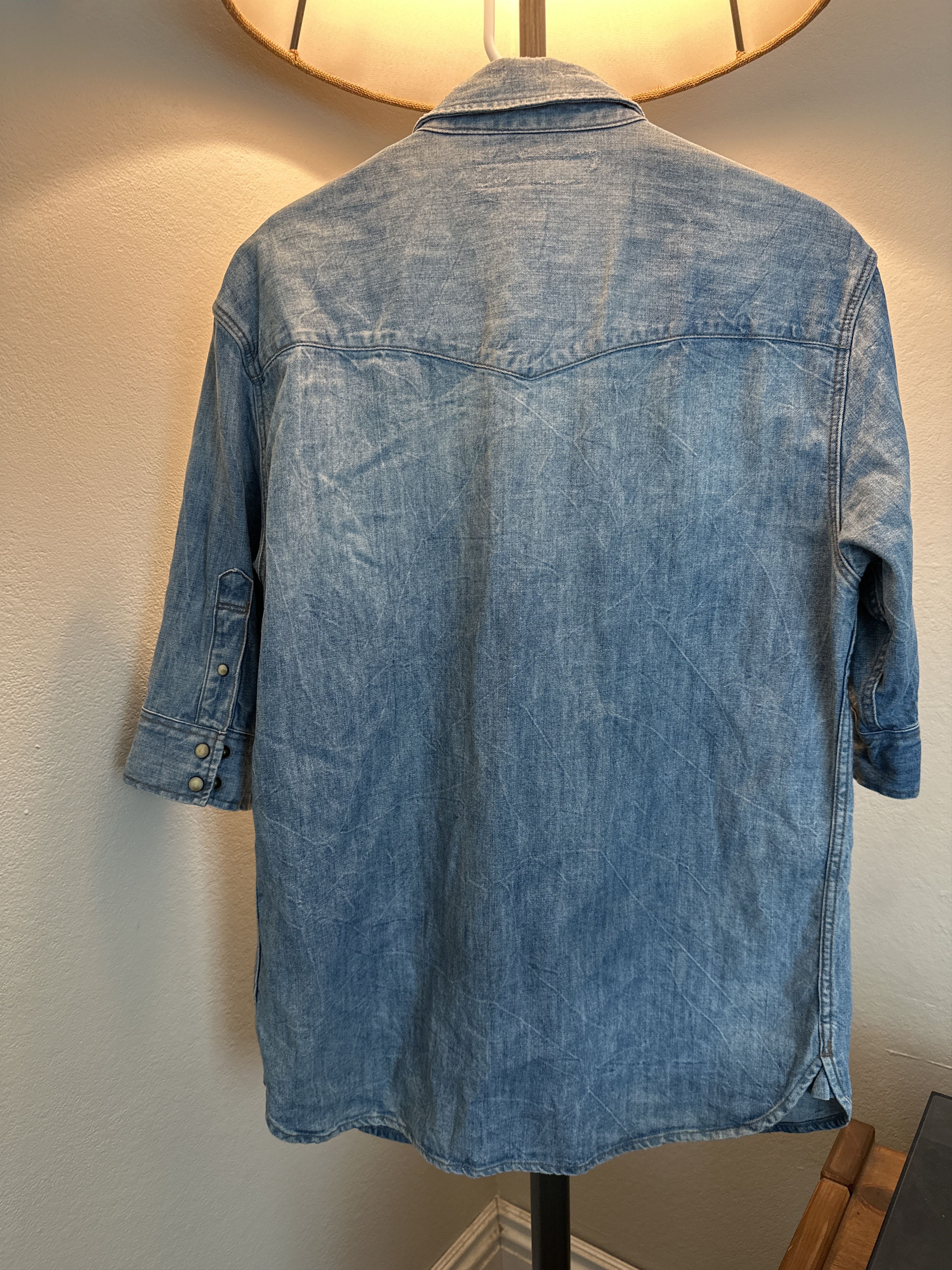 Allsaints Denim Button Up Size US L / EU 52-54 / 3 - 3 Thumbnail