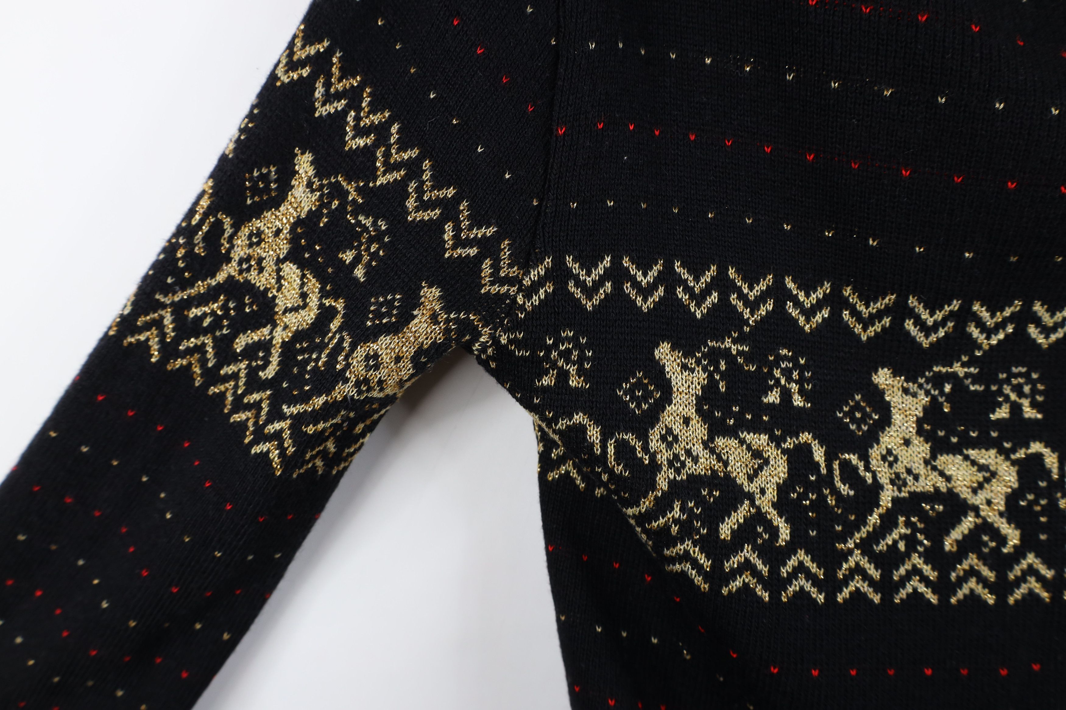 Vintage Vintage 70s Streetwear Christmas Reindeer Knit Sweater USA Size M / US 6-8 / IT 42-44 - 8 Thumbnail
