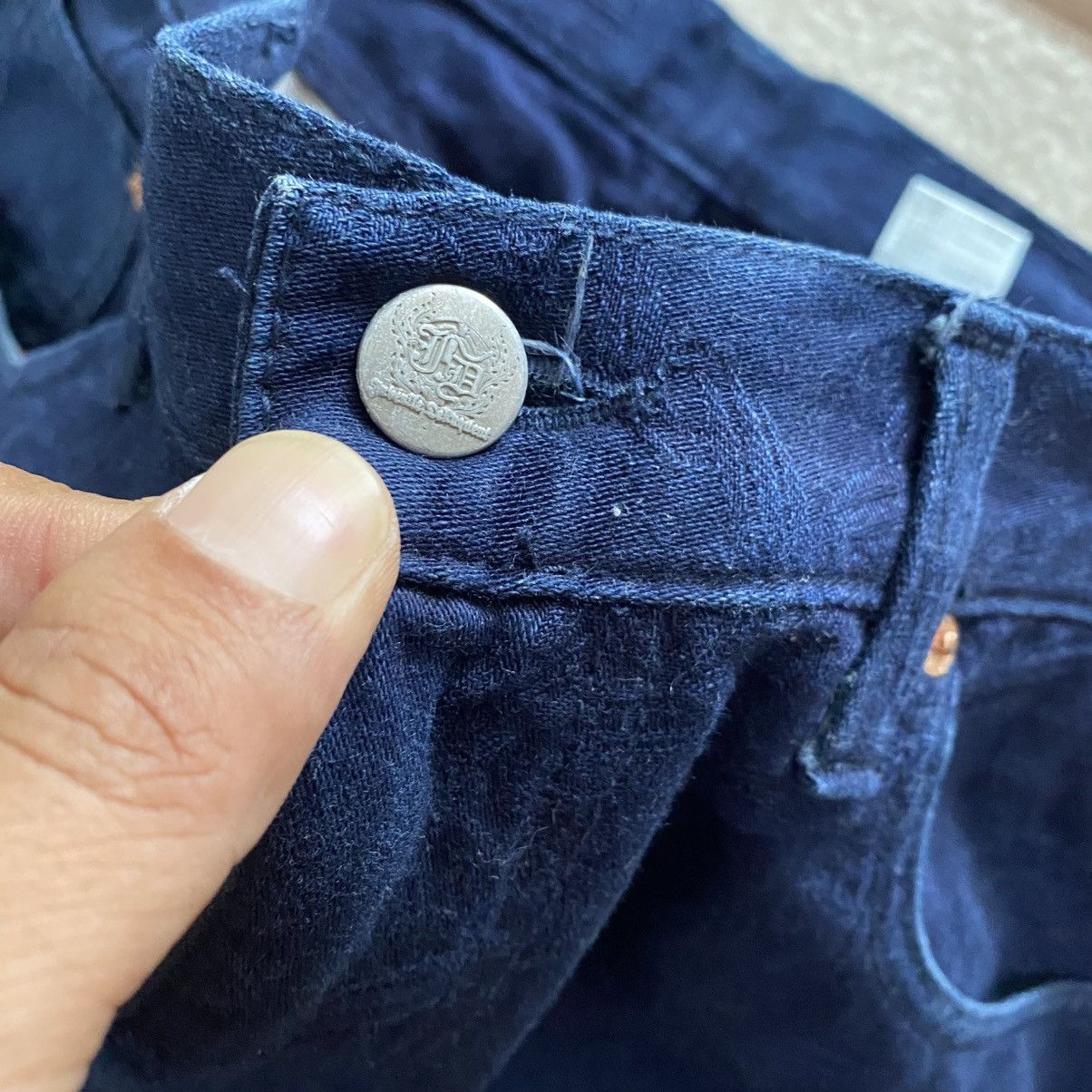 If Six Was Nine × Japanese Brand × Vintage Vintage Juvenile Delinquent Baggy Wide Denim Pants w39 Size US 39 - 8 Thumbnail
