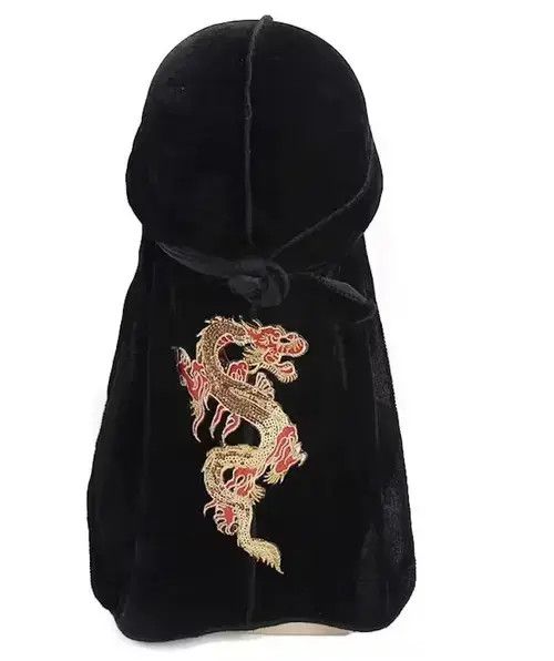 Other Dragon Pattern Velvet Durag Size ONE SIZE - 4 Thumbnail