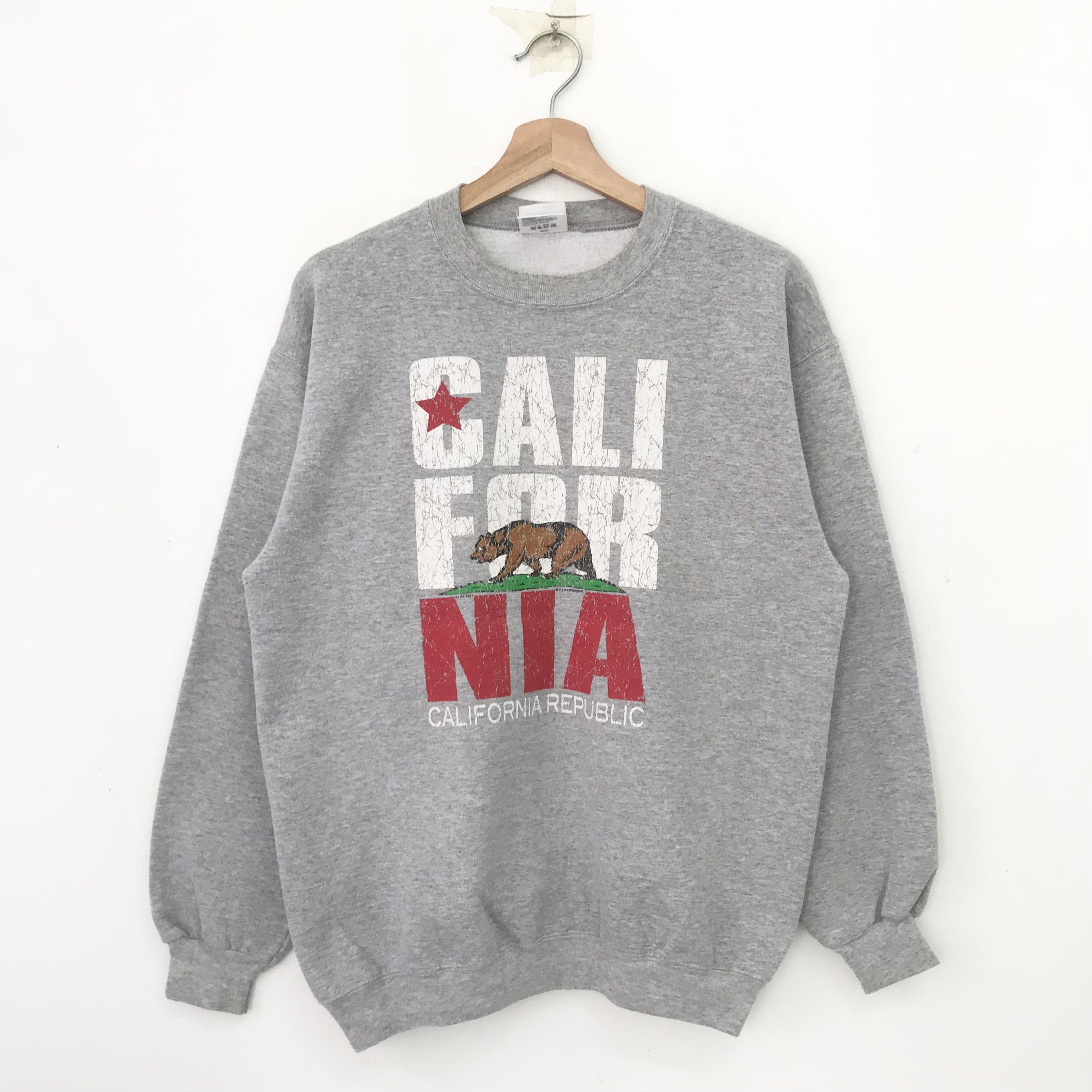 California Republic Vintage California Republic Gray Sweatshirt Medium - 620 Size US M / EU 48-50 / 2 - 1 Thumbnail
