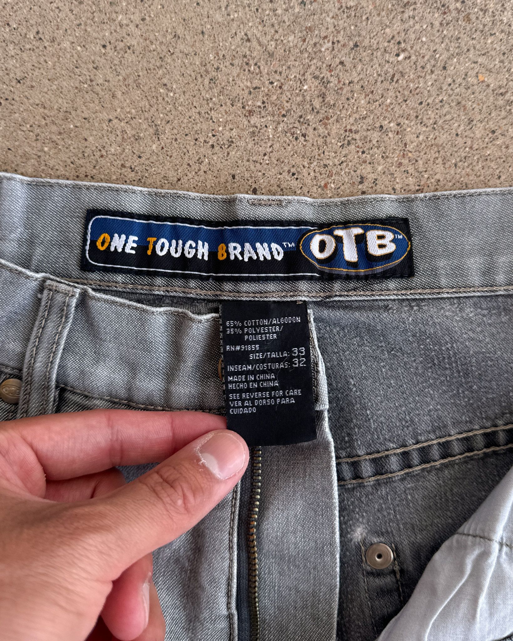 Vintage Vintage OTB Jeans Gray Wash Y2K Men's 32 Slim Straight Fit Size US 32 / EU 48 - 2 Thumbnail