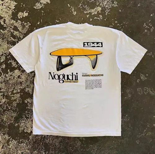 VIBE White casual retro table printed cotton tee Size US L / EU 52-54 / 3 - 7 Thumbnail