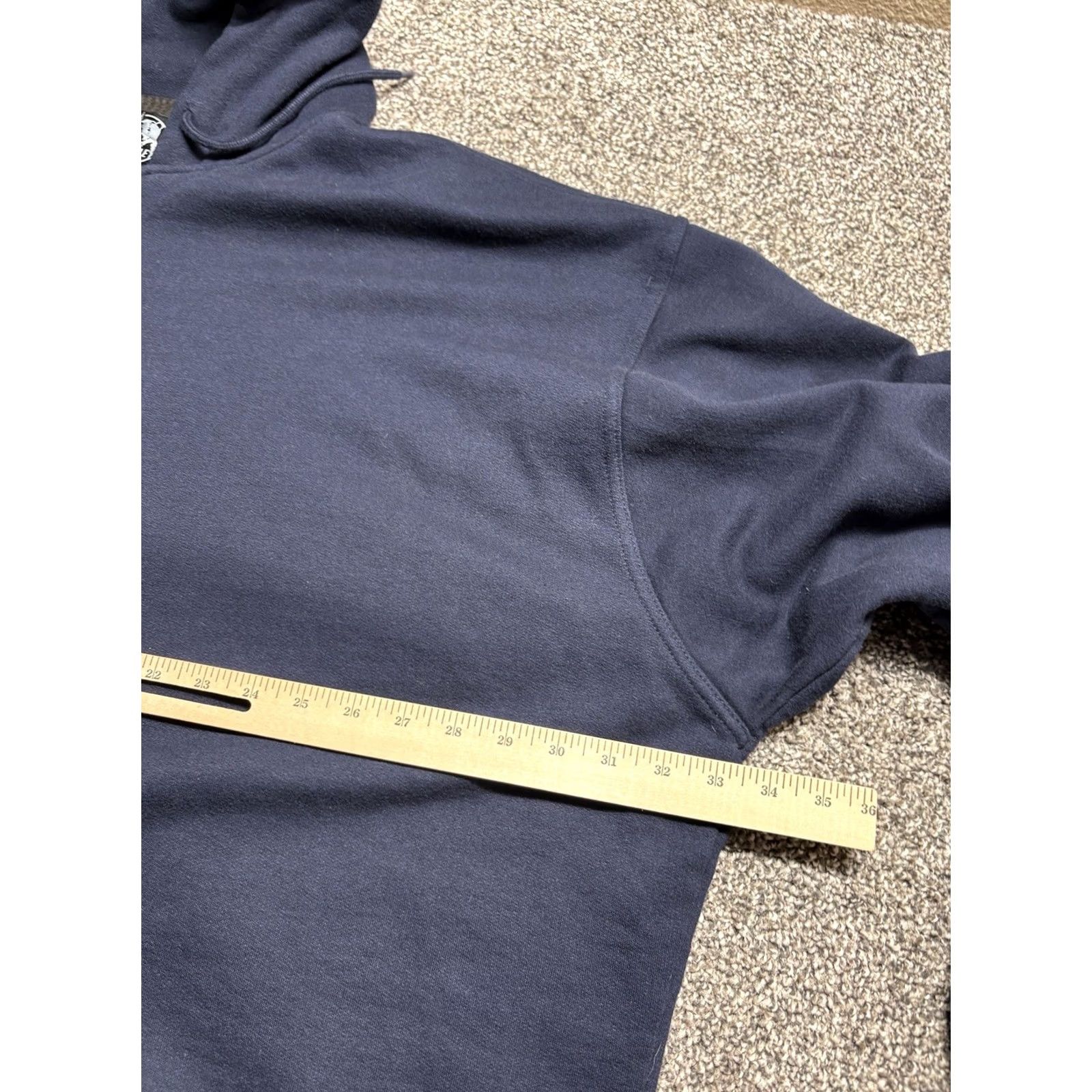 Vintage Berne Hoodie Mens 4XL Tall Heavyweight Full Zip Thermal Lined Work Blue Size US XXL / EU 58 / 5 - 6 Thumbnail