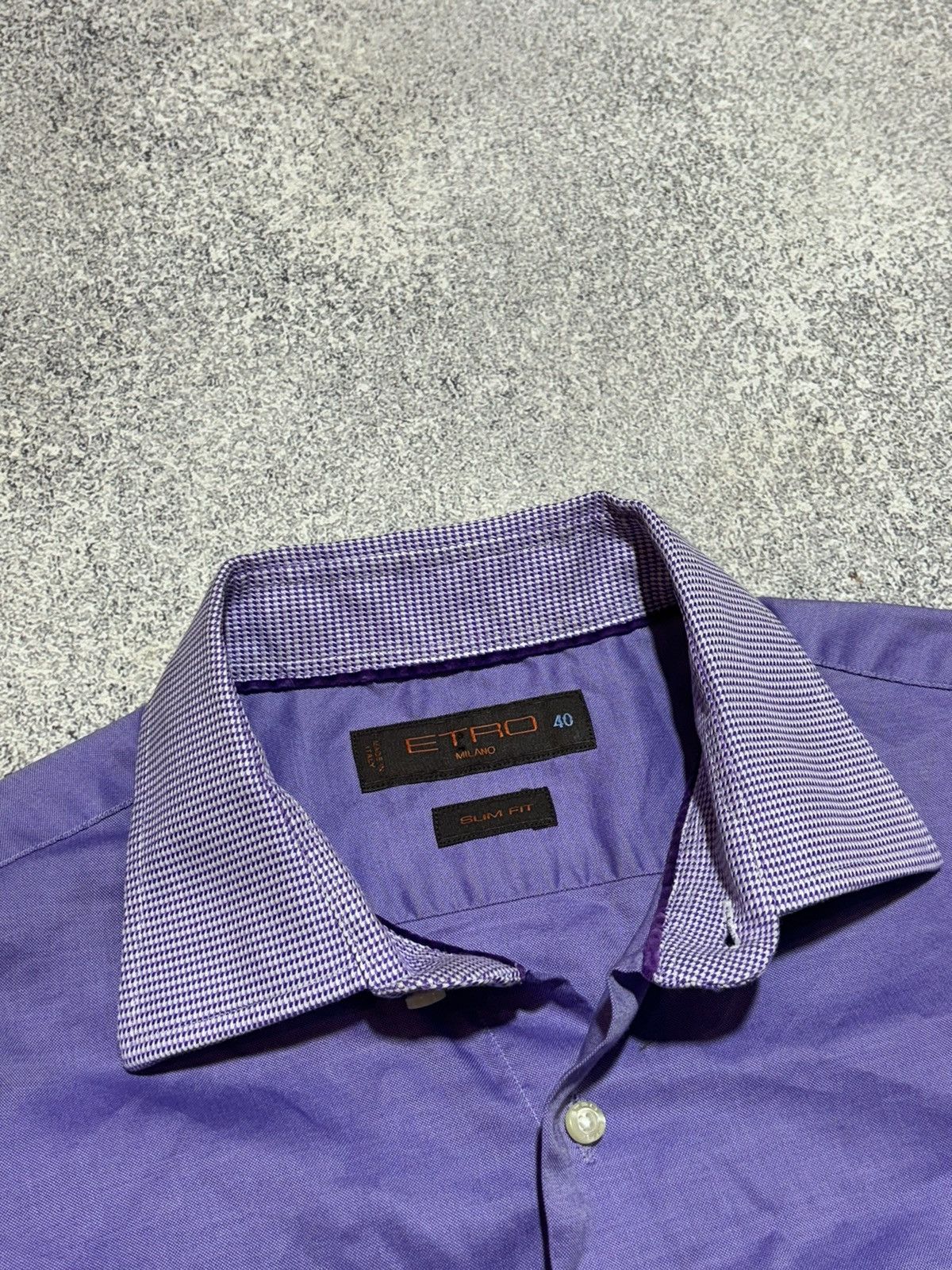 Etro Etro Milano Shirt Slim Fit Purple size M Size US M / EU 48-50 / 2 - 6 Thumbnail