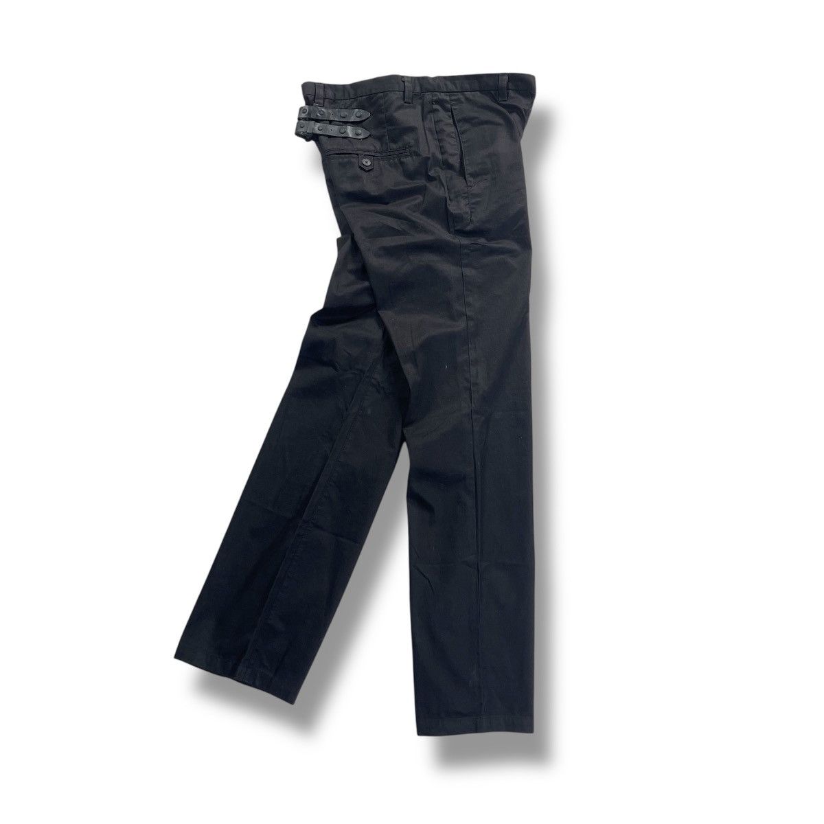 Neil Barrett Black Barrett Neil Barret Leather Strap Design Pant Size US 30 / EU 46 - 3 Thumbnail