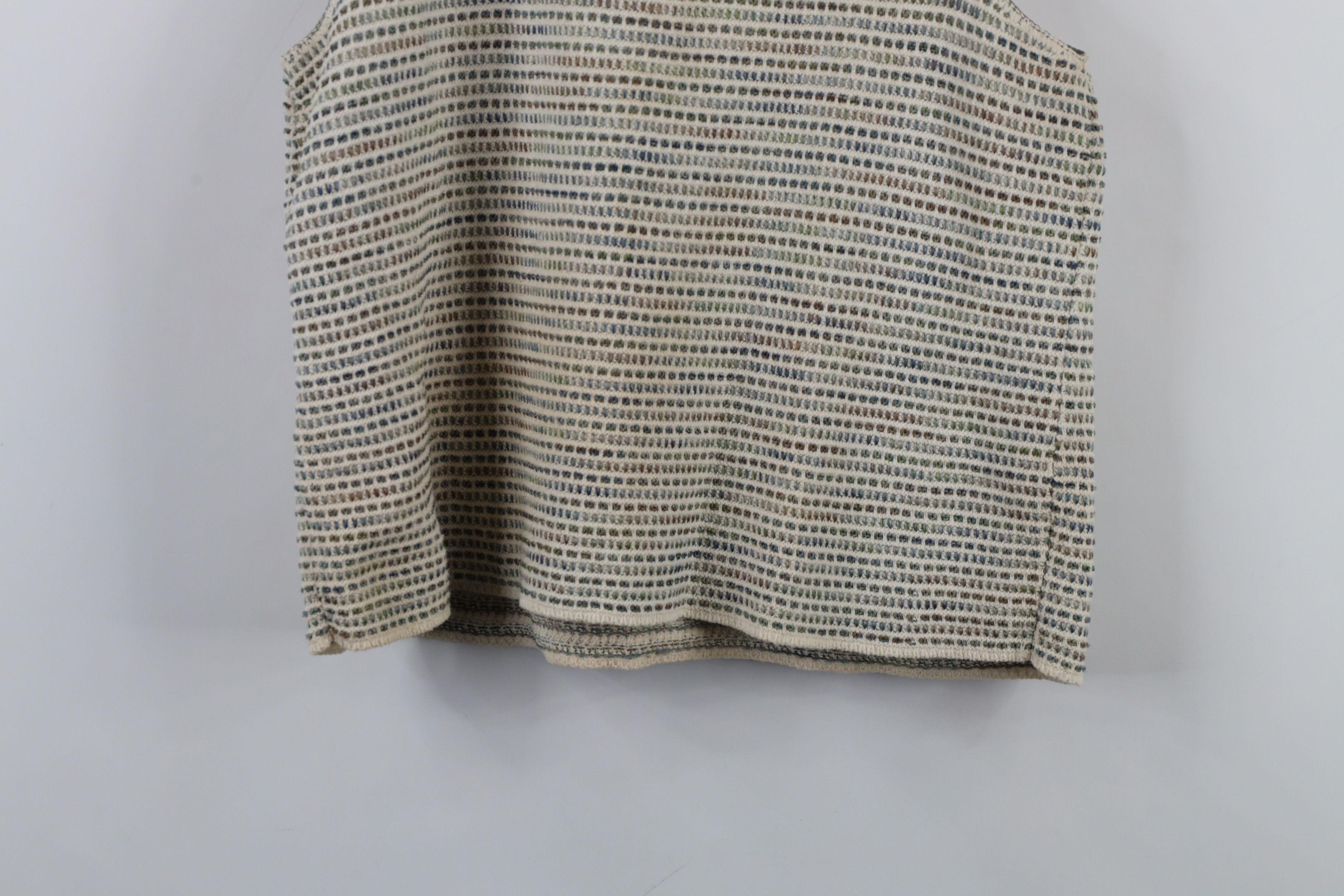 Vintage Vintage 90s Streetwear Tone Striped Knit Tank Top Vest USA Size L / US 10 / IT 46 - 13 Thumbnail