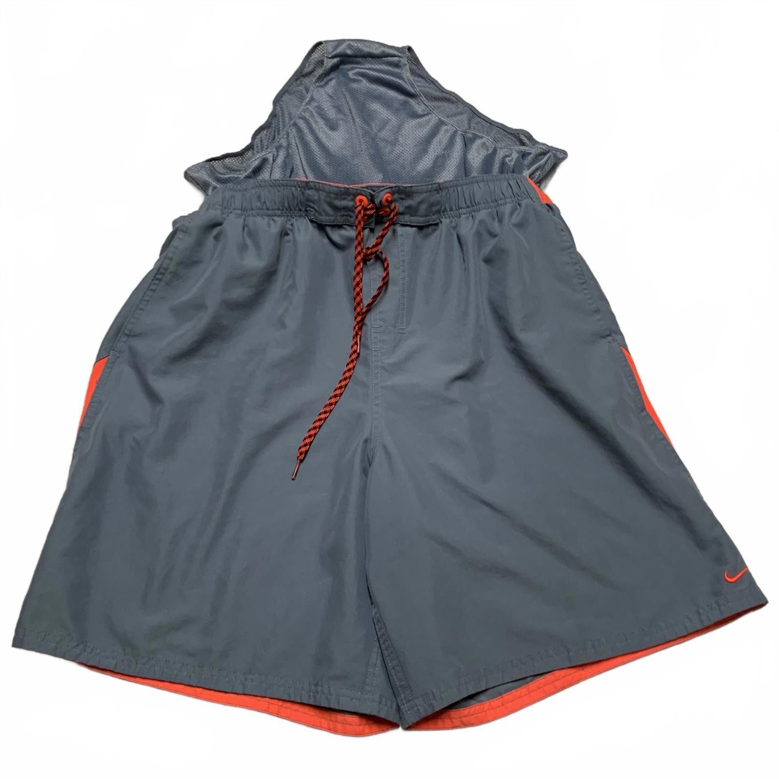Nike Nike Men's Sz XL Gray & Orange Swim Shorts Size US 36 / EU 52 - 3 Thumbnail