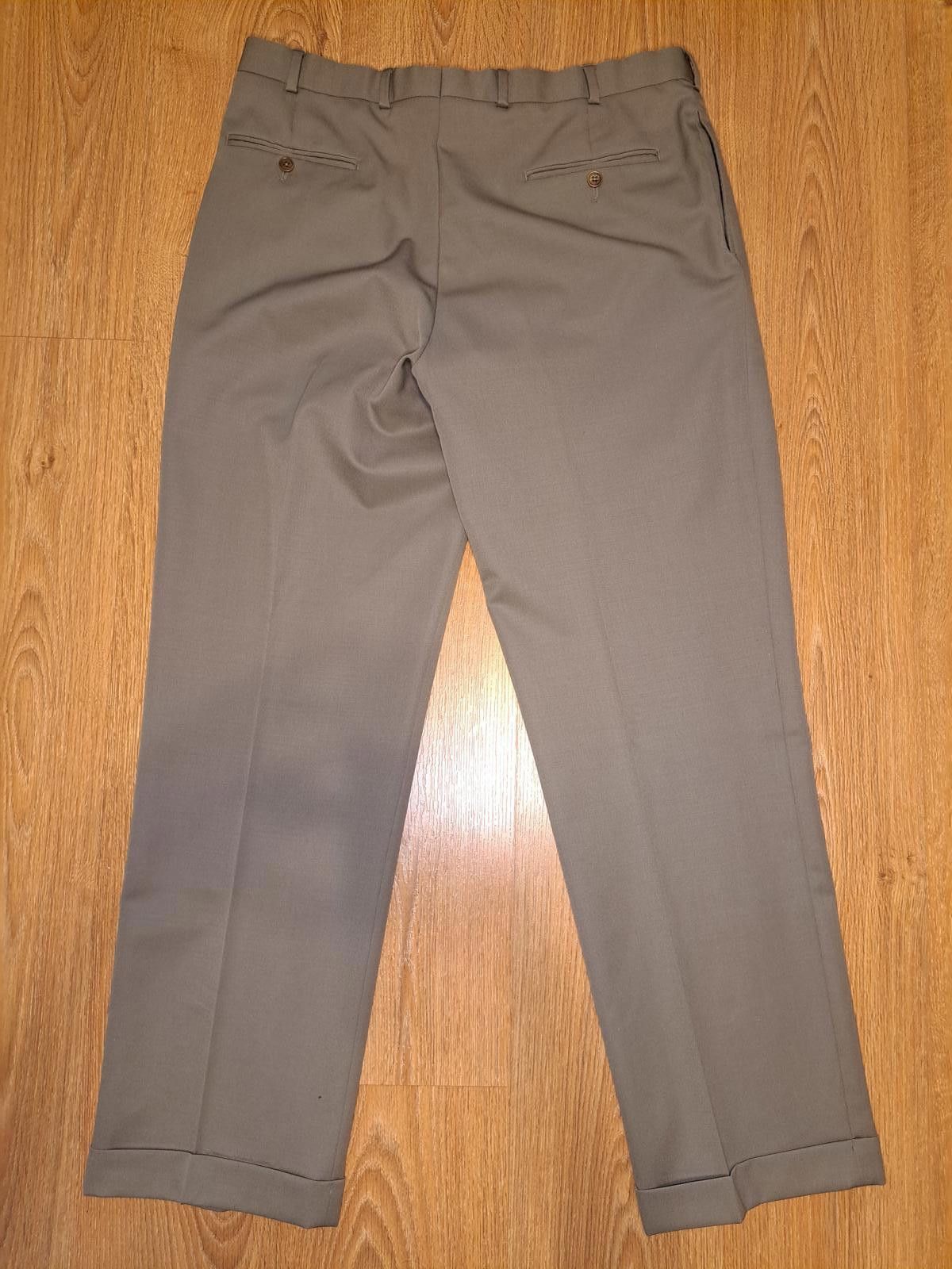 Brooks Brothers Brooks Brothers Suit Dress Pants 37x32 Olive Green Wool Size 44R - 6 Thumbnail