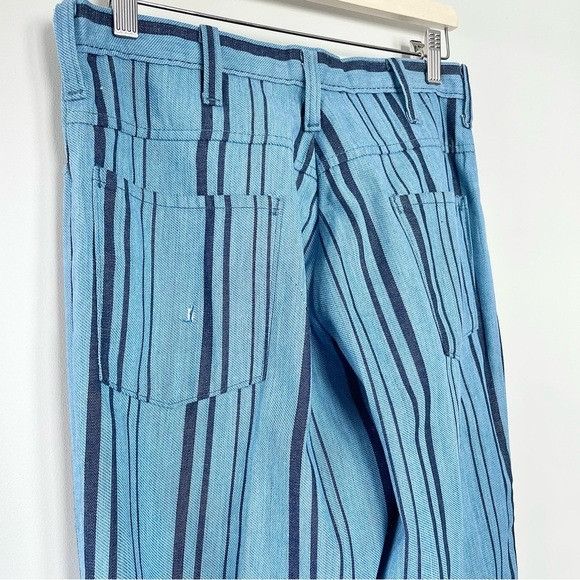 Vintage Unisex Rare Vintage 70’s Railroad Stripe High Waisted Pants Size 29" - 5 Thumbnail