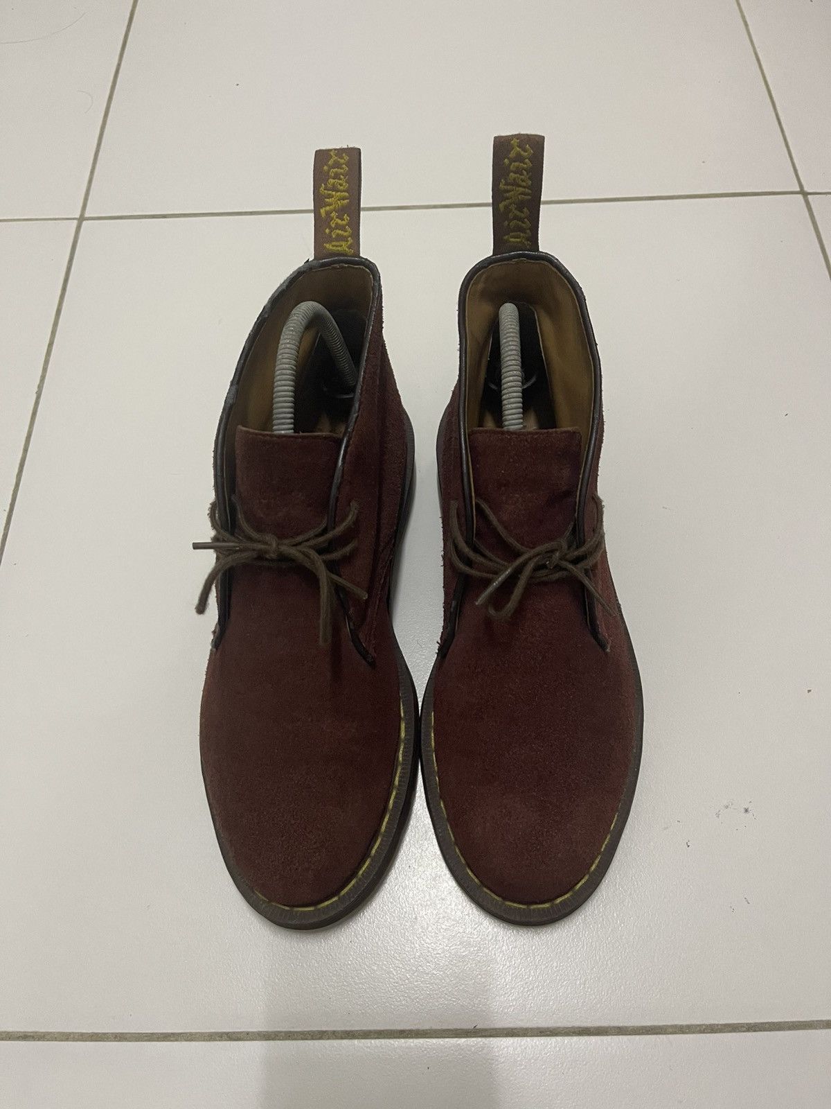 Dr. Martens Rare DR MARTENS Sawyer Suede Red Wine Desert Boot Size US 8 / EU 41 - 4 Thumbnail