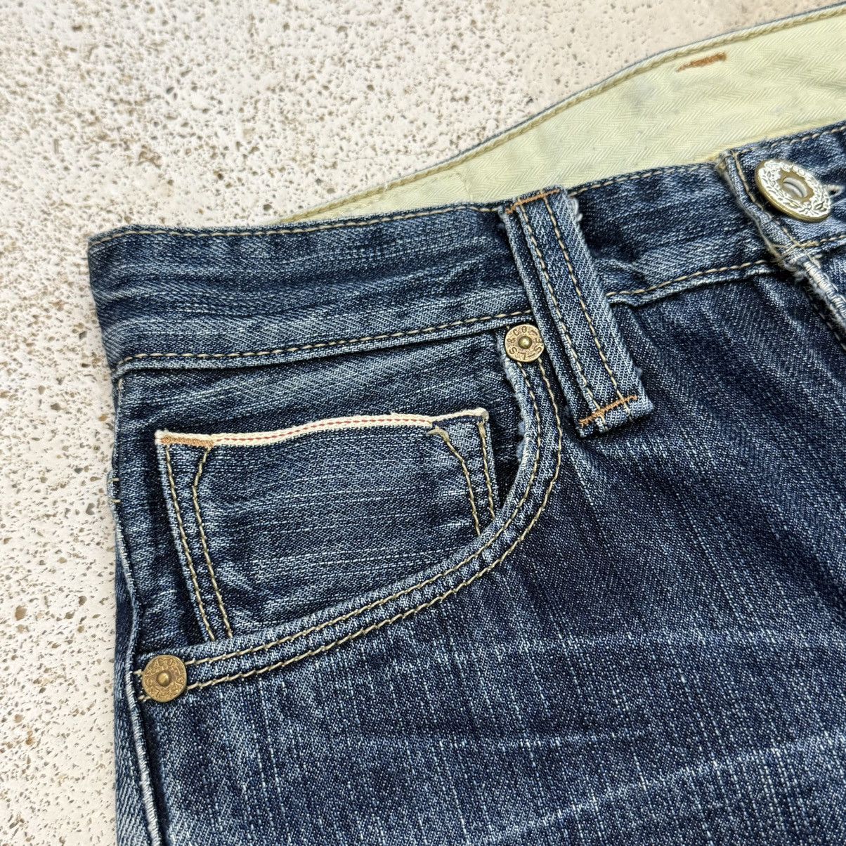 Levi's Levis 505 Selvedge Slim Straight Distressed Denim Pants Size US 28 / EU 44 - 11 Thumbnail