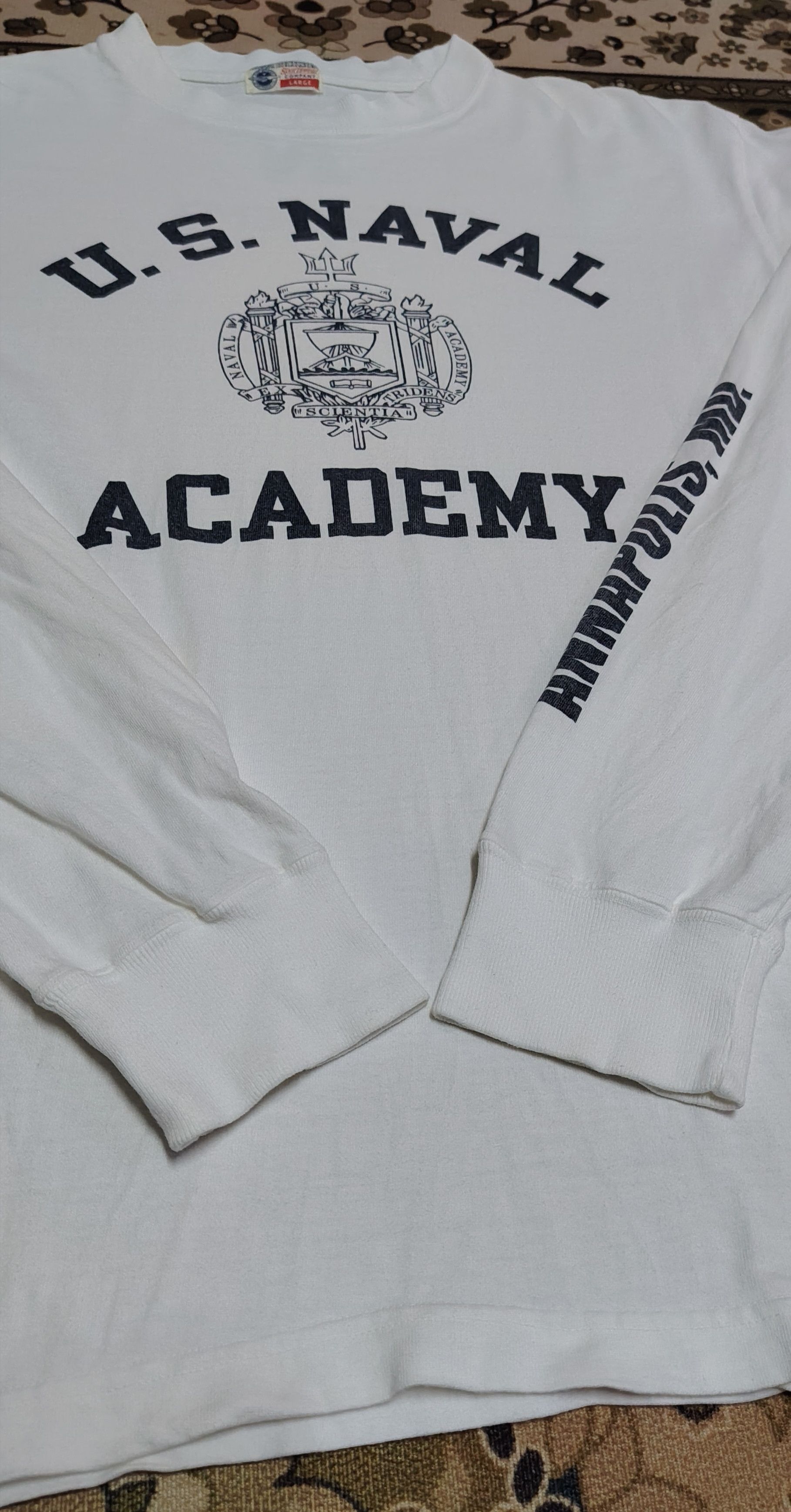 Buzz Rickson's Vintage Buzz Rickson US NAVAL ACADEMY LS tee Size US L / EU 52-54 / 3 - 4 Thumbnail