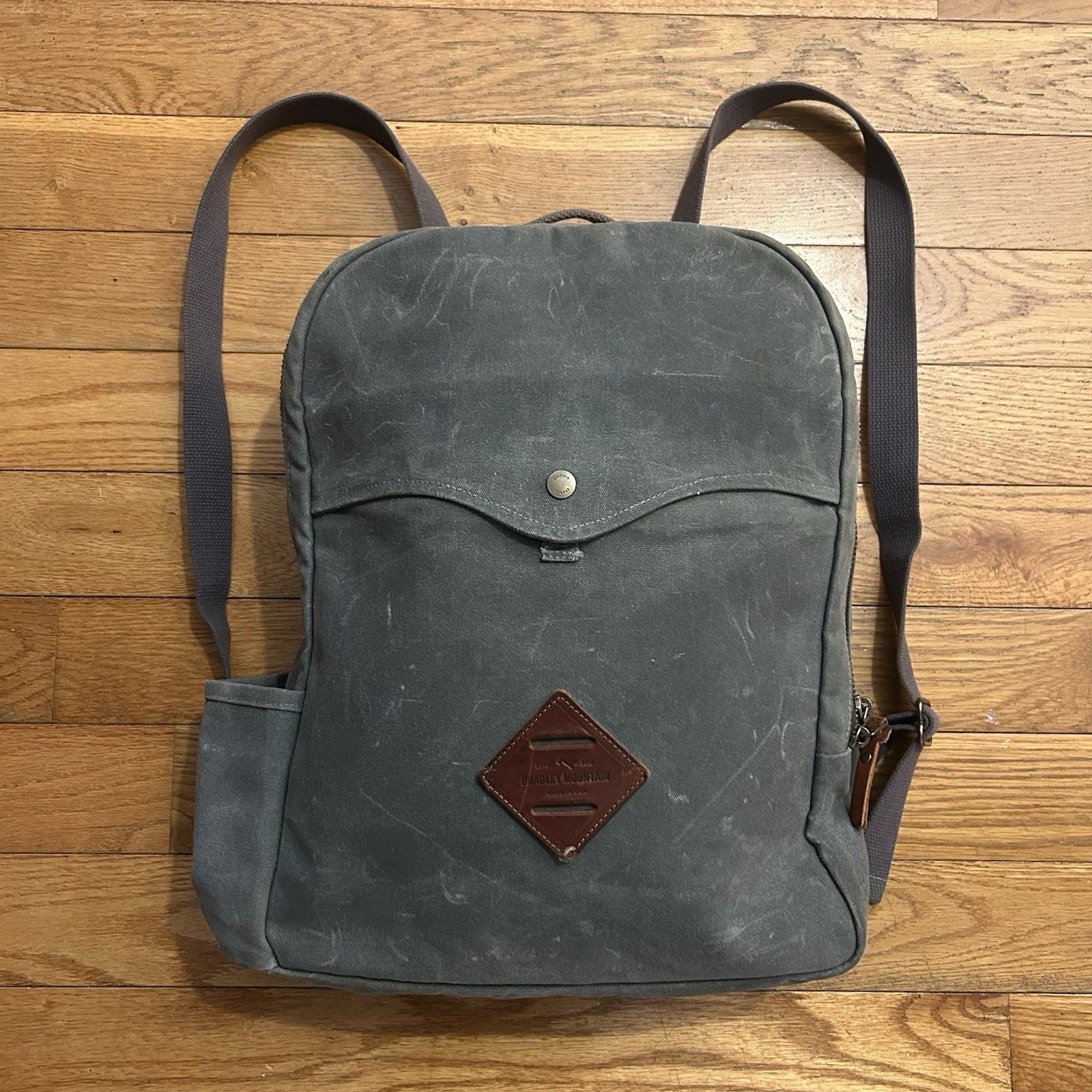 Bradley Mountain Highland Pack Waxed Canvas Snap Hiking Travel Backpack Size ONE SIZE - 1 Thumbnail
