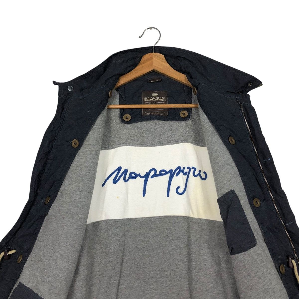 Napapijri 🔥VINTAGE NAPAPIJRI JACKET BIG LOGO BLANKET Size US S / EU 44-46 / 1 - 16 Thumbnail