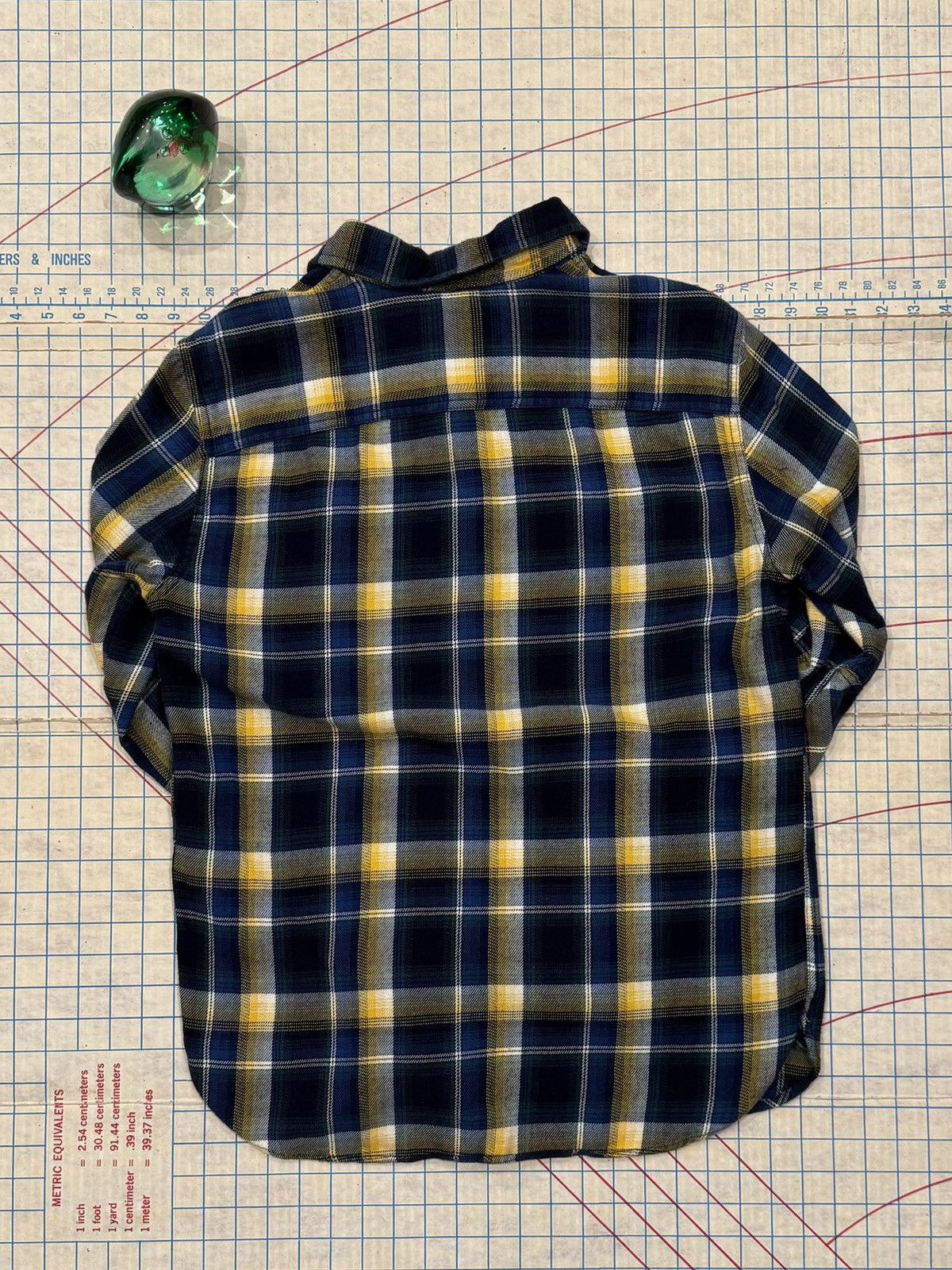 Pendleton Gap x Pendleton Plaid Button Up Shirt Blue and Yellow Medium Size US M / EU 48-50 / 2 - 9 Thumbnail