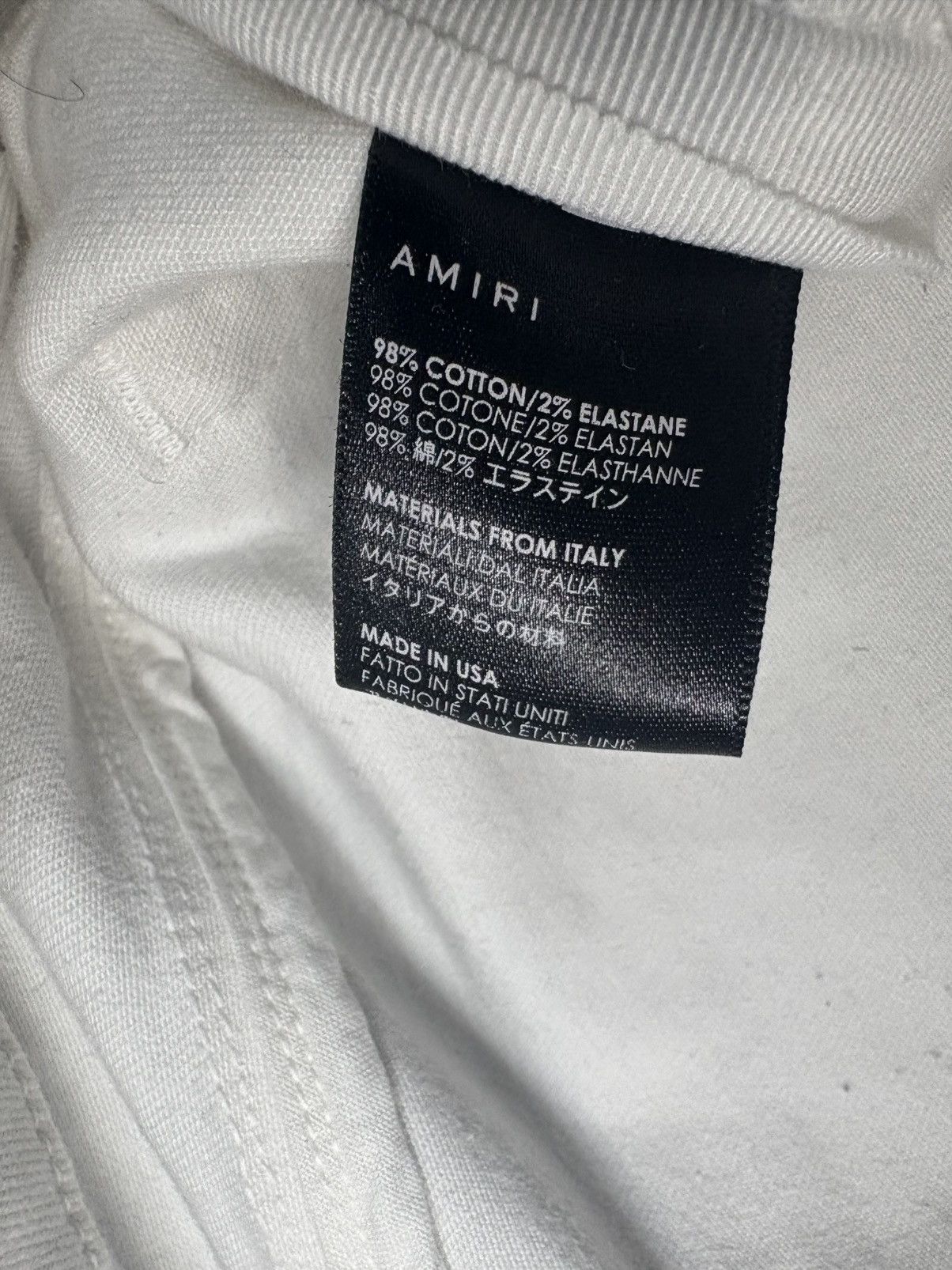 Amiri Amiri MX1 Distressed White Skinny Jeans Size US 34 / EU 50 - 5 Thumbnail