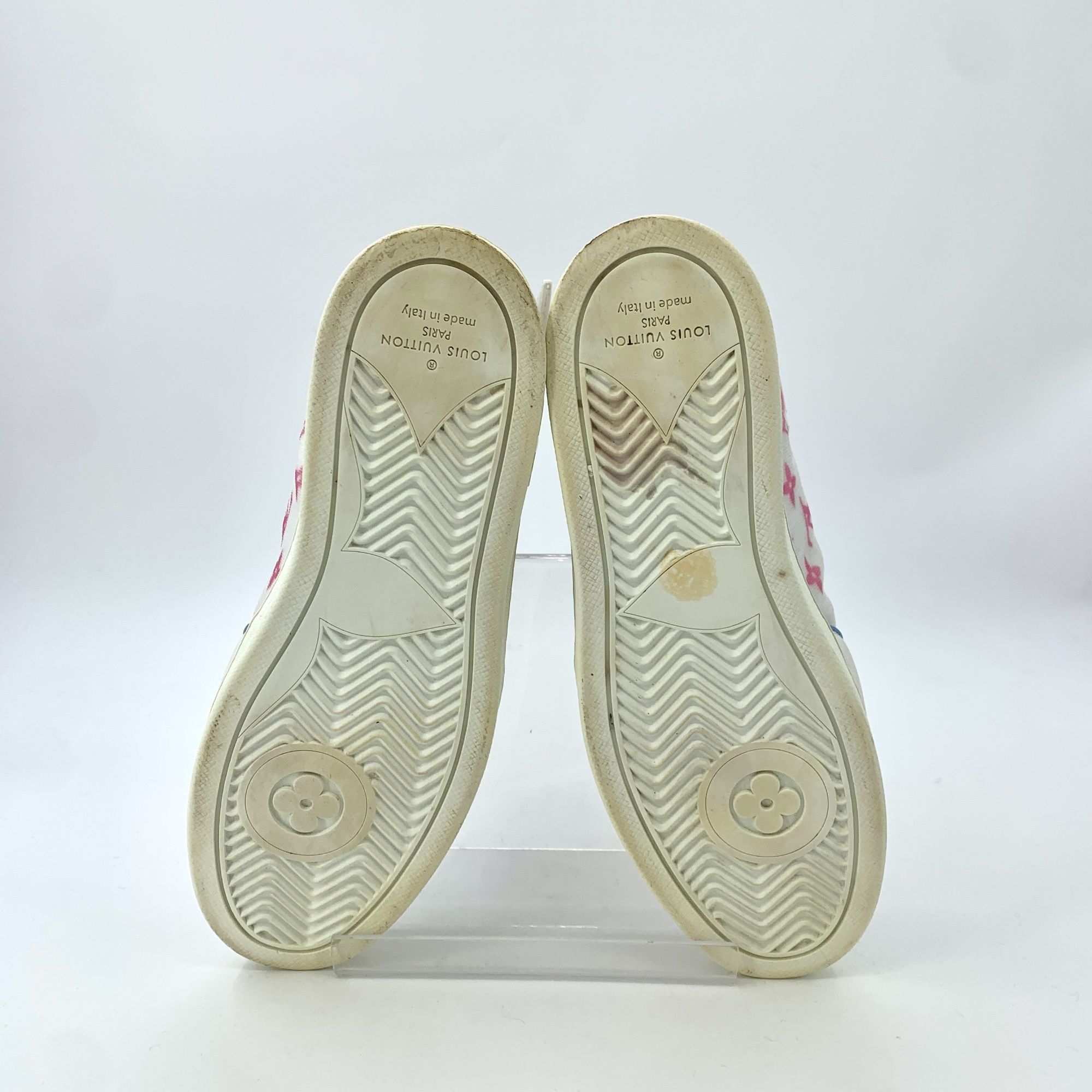 Louis Vuitton Louis Vuitton Color-Blocked Monogram Logo High-Top Sneakers Size US 9.5 / IT 39.5 - 7 Thumbnail