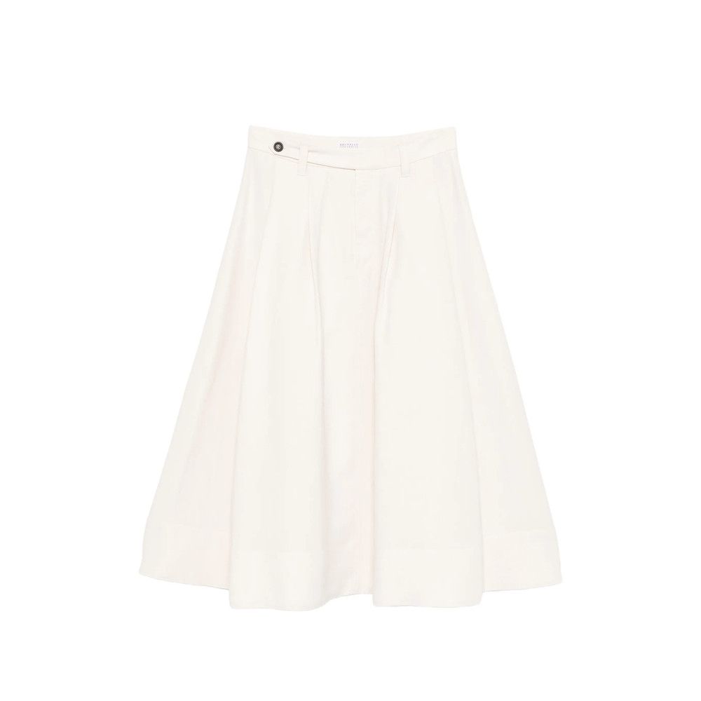 Brunello Cucinelli Brunello Cucinelli NEUTRALS Skirts - A-Line Skirts Size 28" / US 6 / IT 42 - 1 Thumbnail