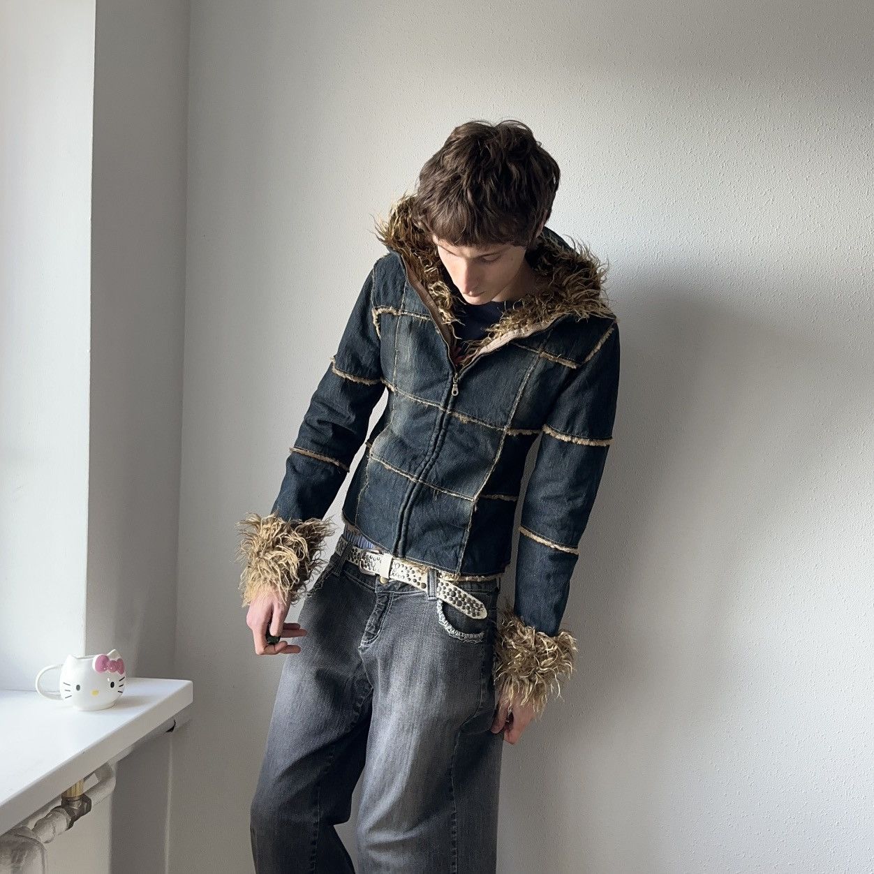 Hysteric Glamour Punk Patchwork Faux Fur Jacket Gothic LGB Tripp NYC Vibe Size M / US 6-8 / IT 42-44 - 3 Thumbnail