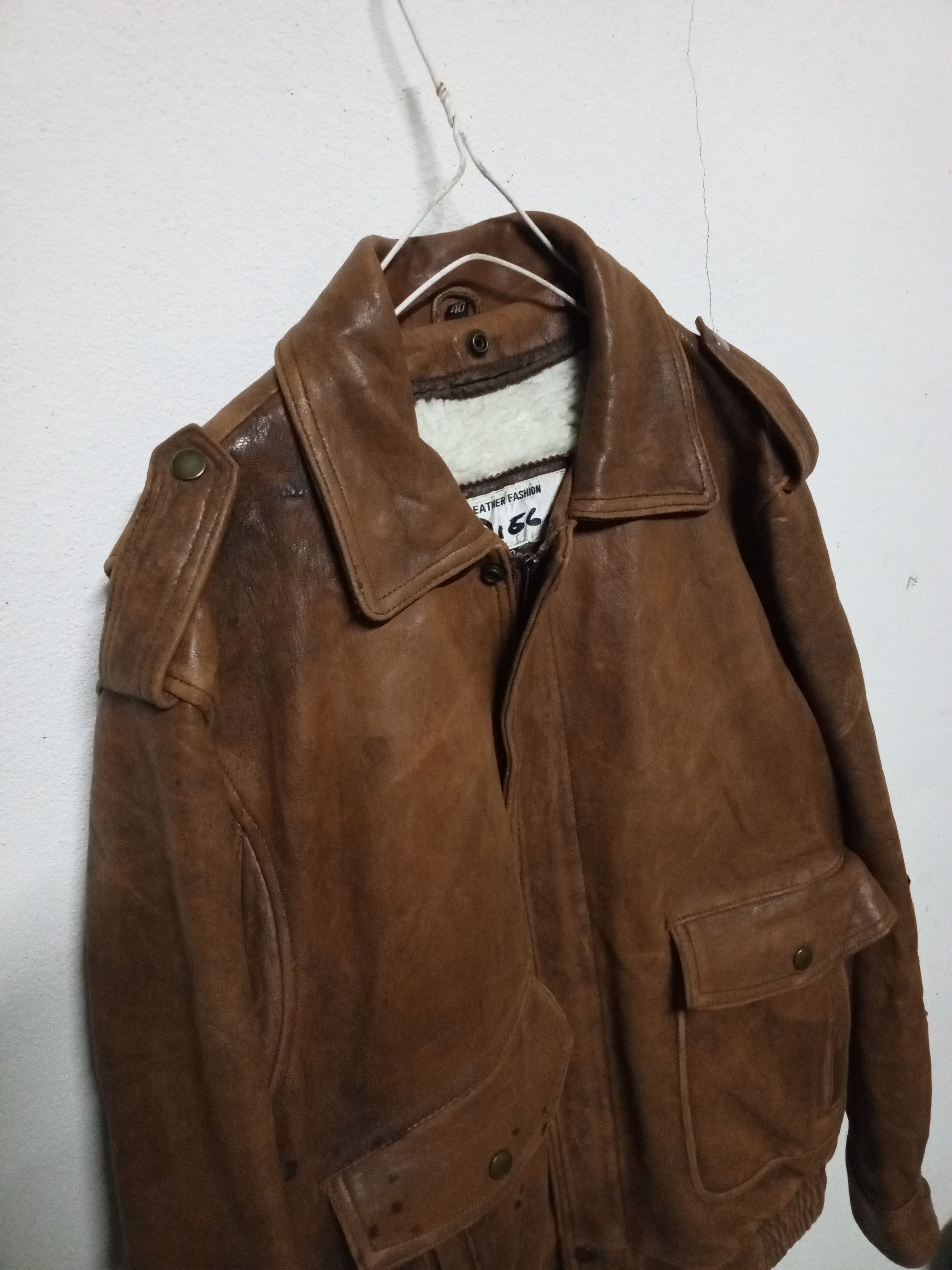 Leather VTG Leather jacket sheepskin Size US L / EU 52-54 / 3 - 9 Thumbnail