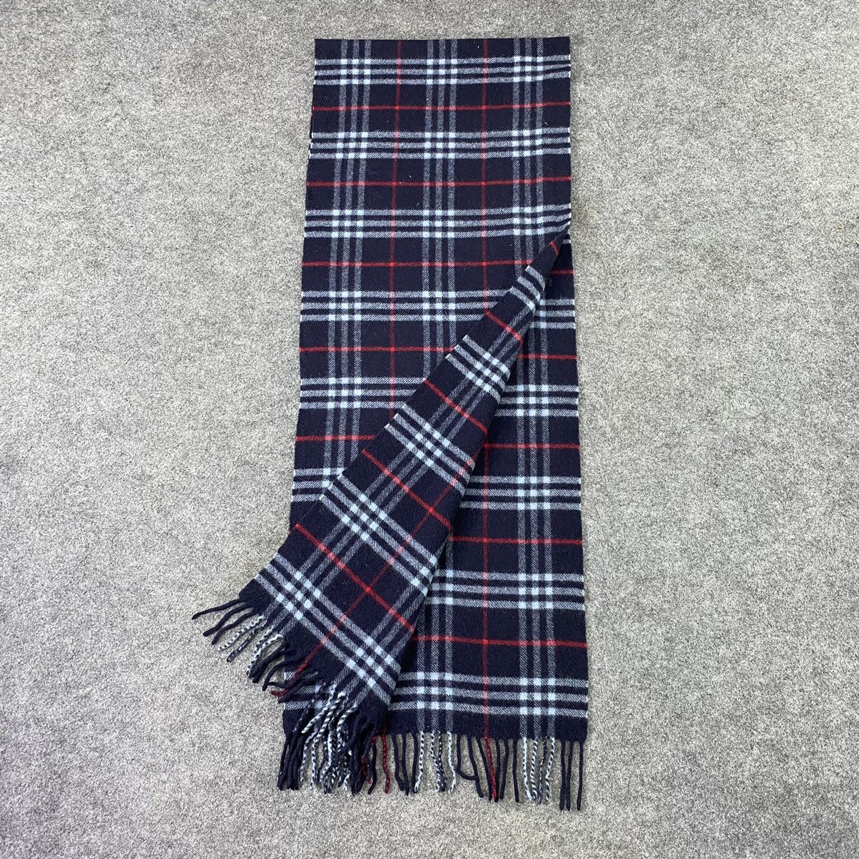 Burberry × Vintage Burberry Wool Scarf / Muffler / Neckwear-K007 Size ONE SIZE - 4 Thumbnail