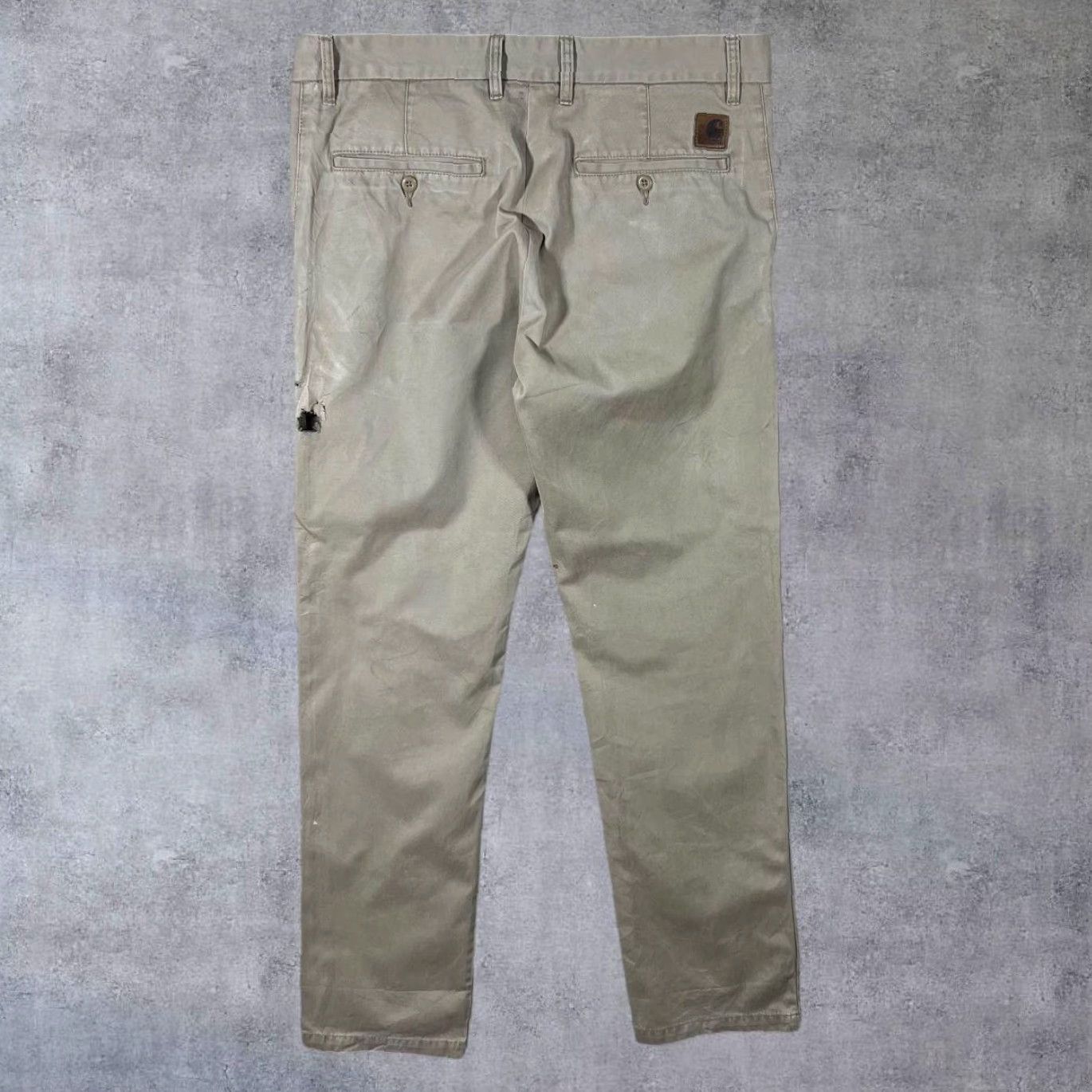 Carhartt Carhartt Johnson Pant Classic Beige Regular Tapered Fit Chino Trousers 32 x 32 Men Beige Chino Casual Pants Mens Jones Diameter DC4 Size US 32 / EU 48 - 2 Thumbnail