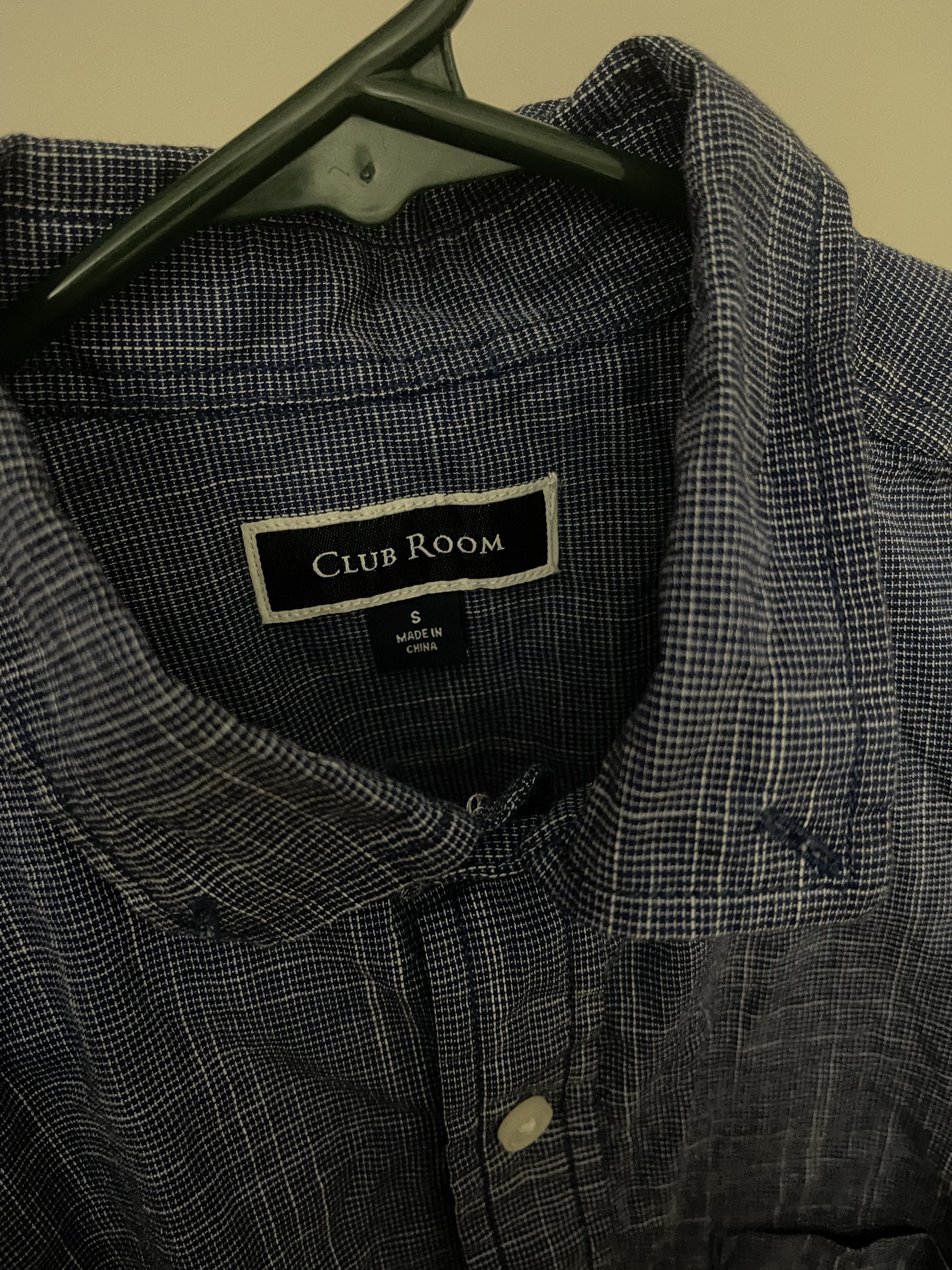 Club Room Men’s Club Room Short Sleeve Button-up Shirt Size Small Size US S / EU 44-46 / 1 - 3 Thumbnail
