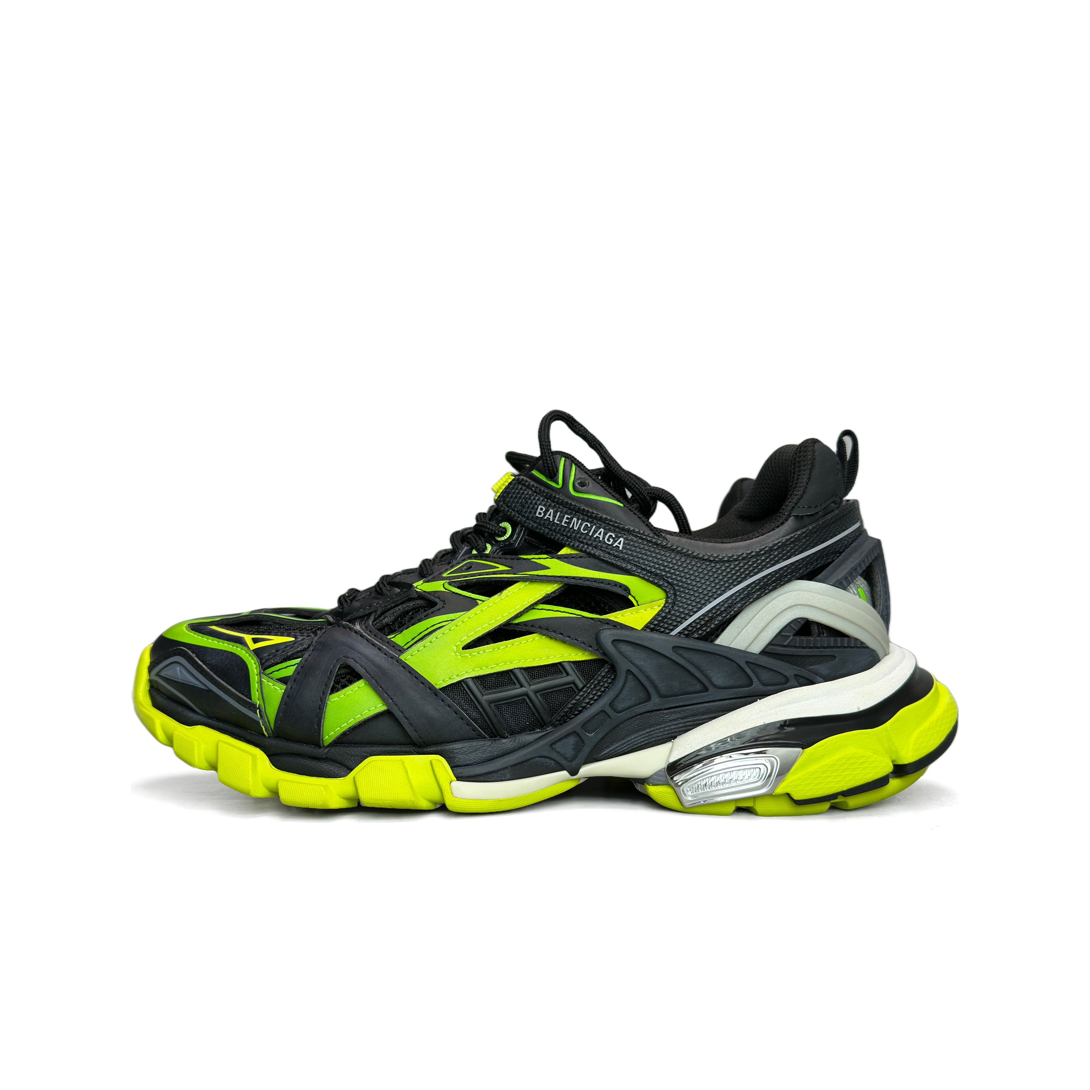 Balenciaga Balenciaga Neon Green Track 2.0 Sneakers US 8 Size US 8 / EU 41 - 1 Thumbnail