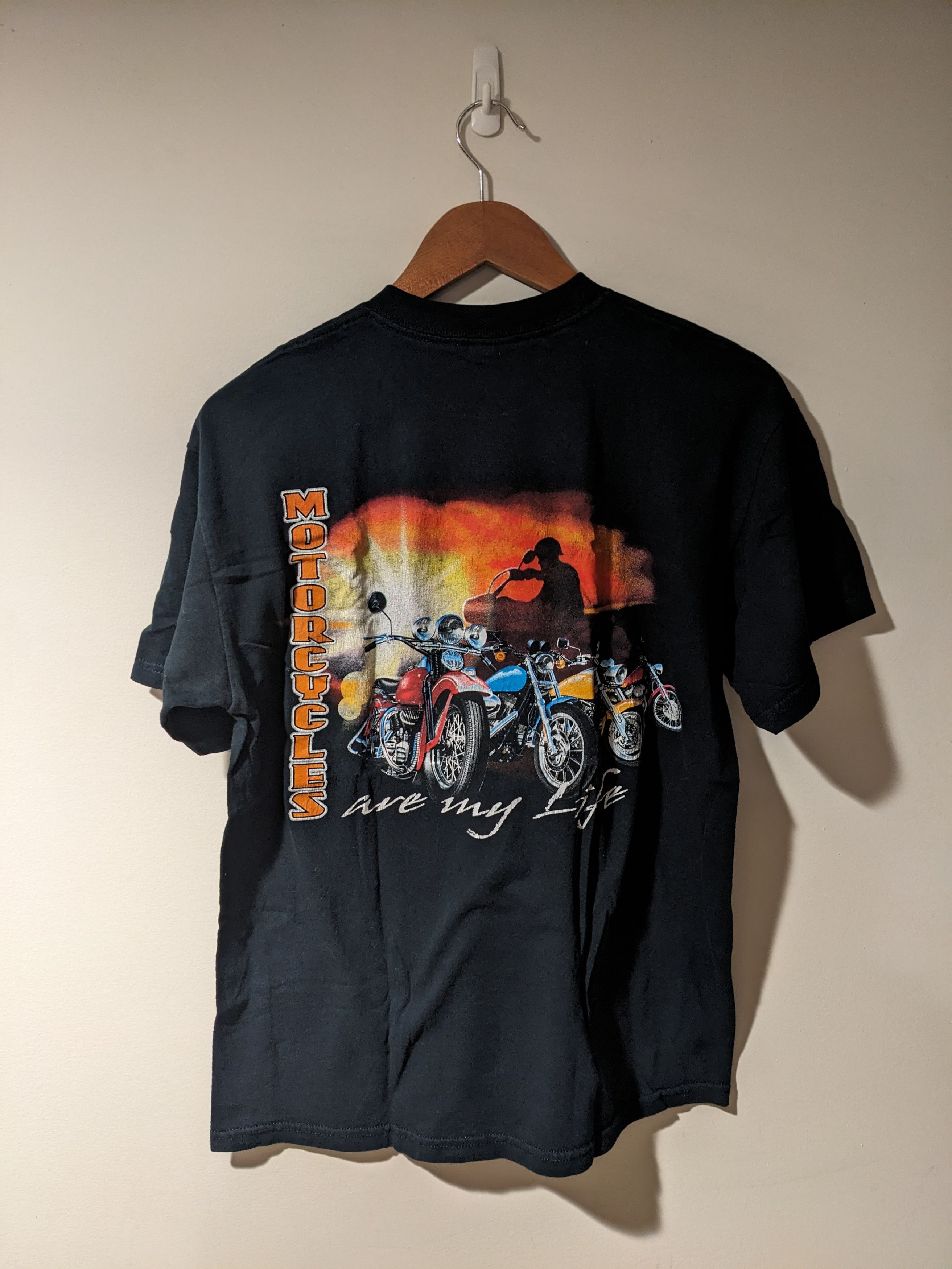 Harley Davidson × Vintage Vintage 90s Motorcycles Are my Life Harley Davidson T-Shirt Size US M / EU 48-50 / 2 - 1 Thumbnail