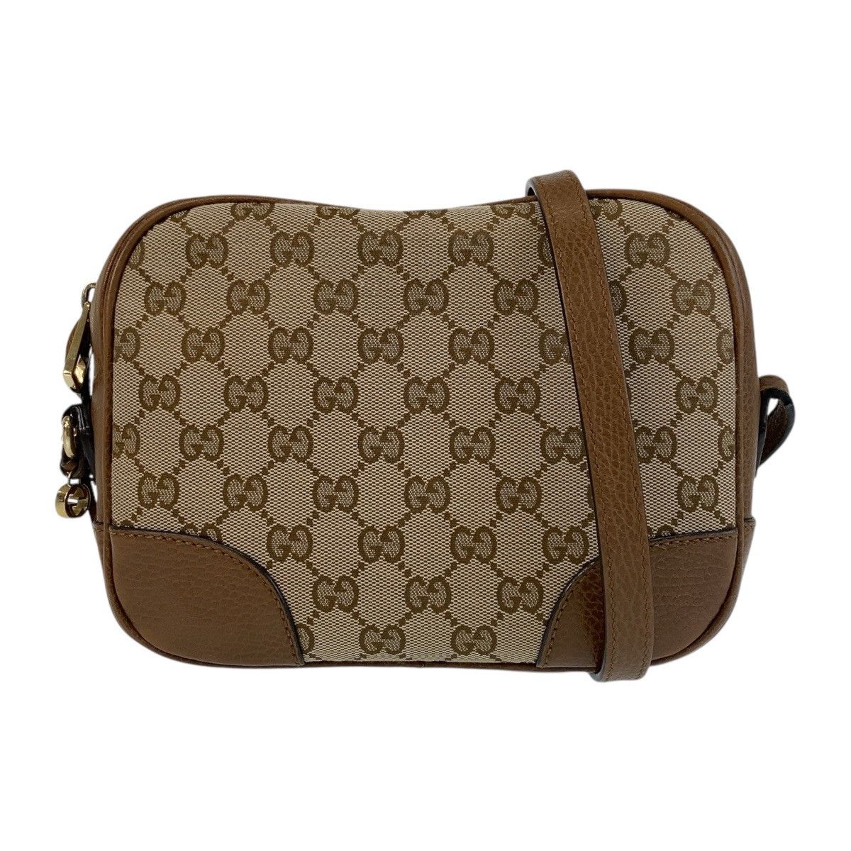 Gucci Gucci GG Canvas Leather Shoulder Bag Canvas Crossbody Bag 449413 in Brown, Women's
