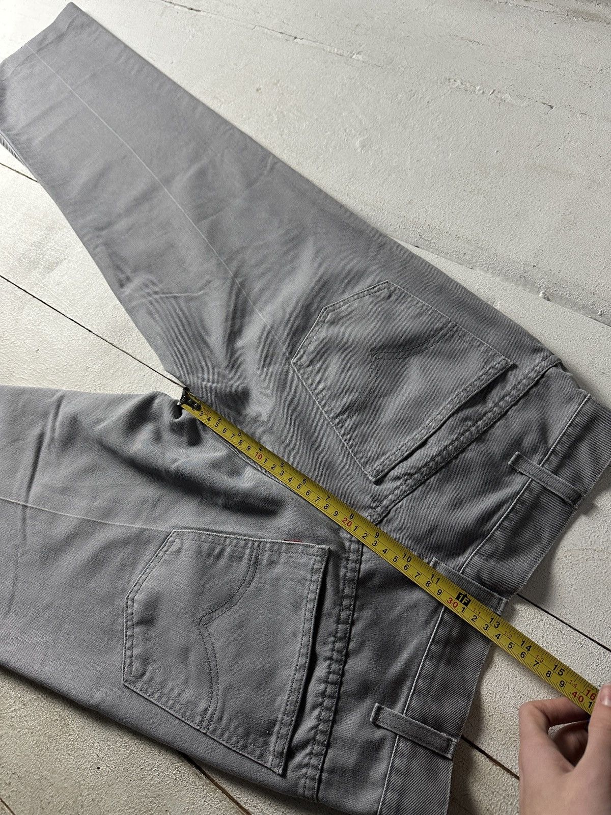 Levi's 🚨VNTG Levis Jeans STA PREST LEGEND y2k GRAY DENIM Size US 27 - 14 Thumbnail