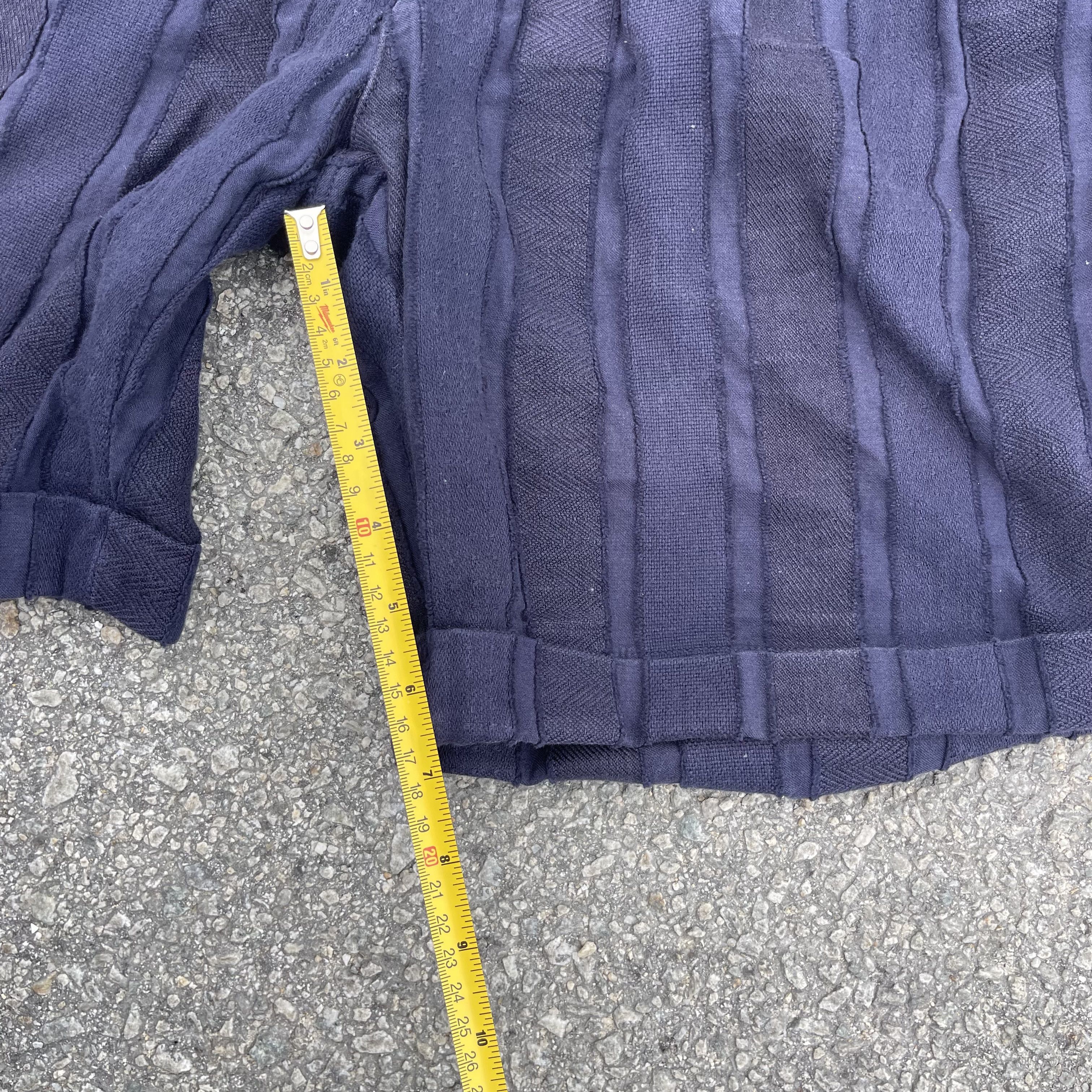 TAAKK TaaKK Vertical Mix Tapes Stripes Sashiko Indigo Short Size US 34 / EU 50 - 7 Thumbnail