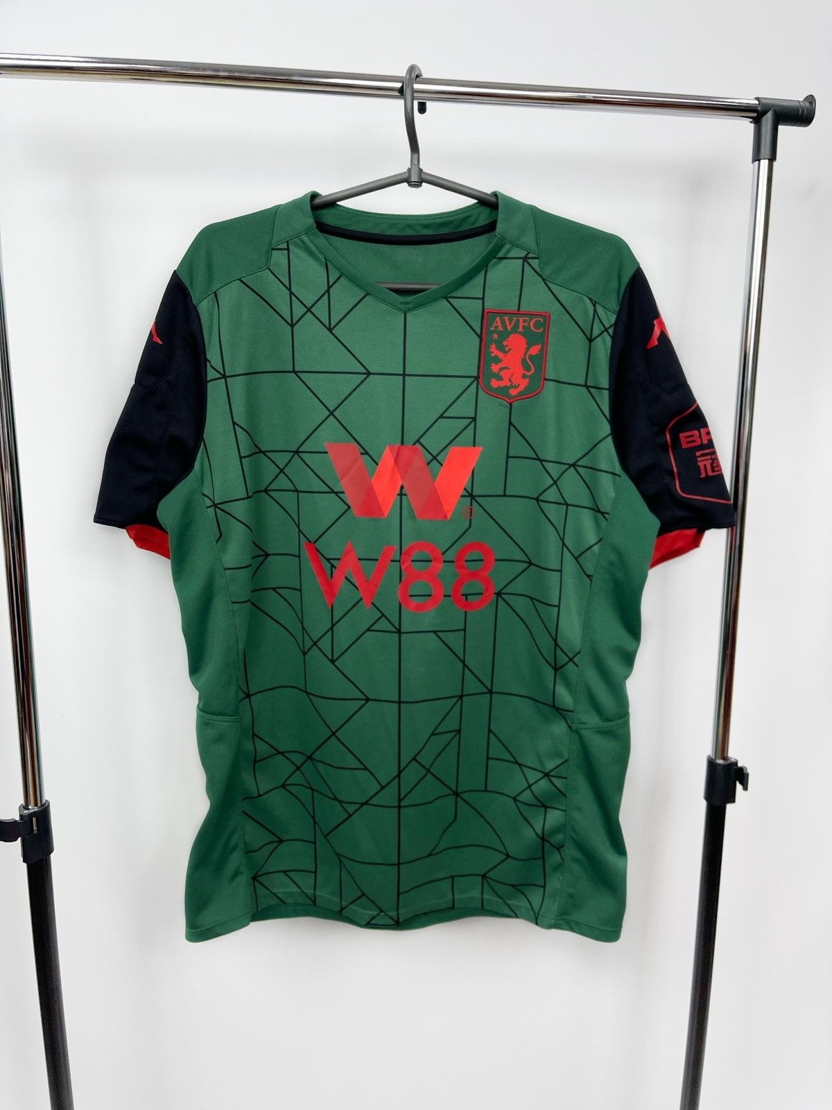 Kappa Aston Villa Jersey 2019-20 Men Size L Green Shirt