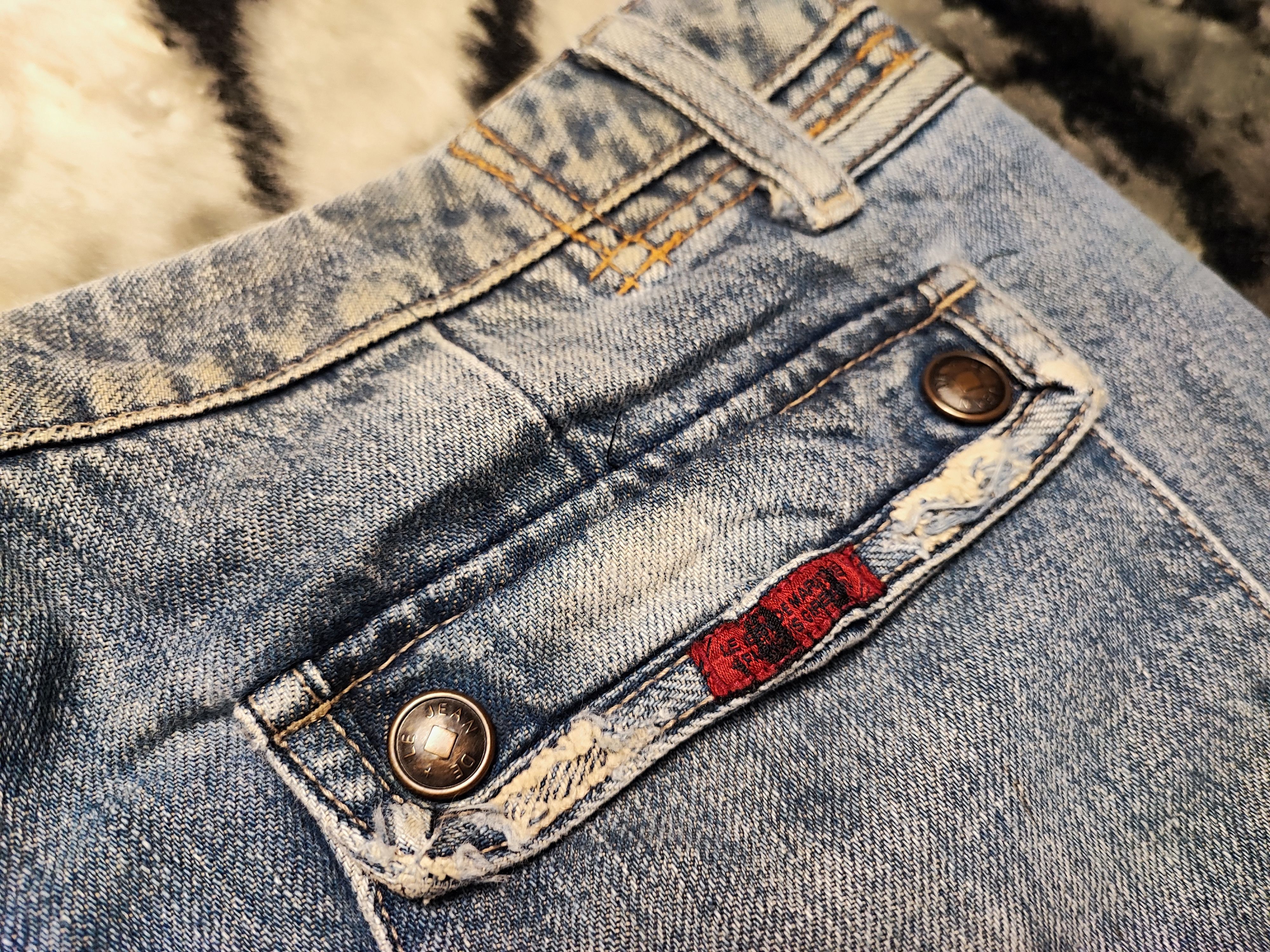 Marithe + Francois Girbaud MFG Panelled Denim Distressed Wash Techwear Aesthetic W29x31 Size US 29 - 17 Thumbnail