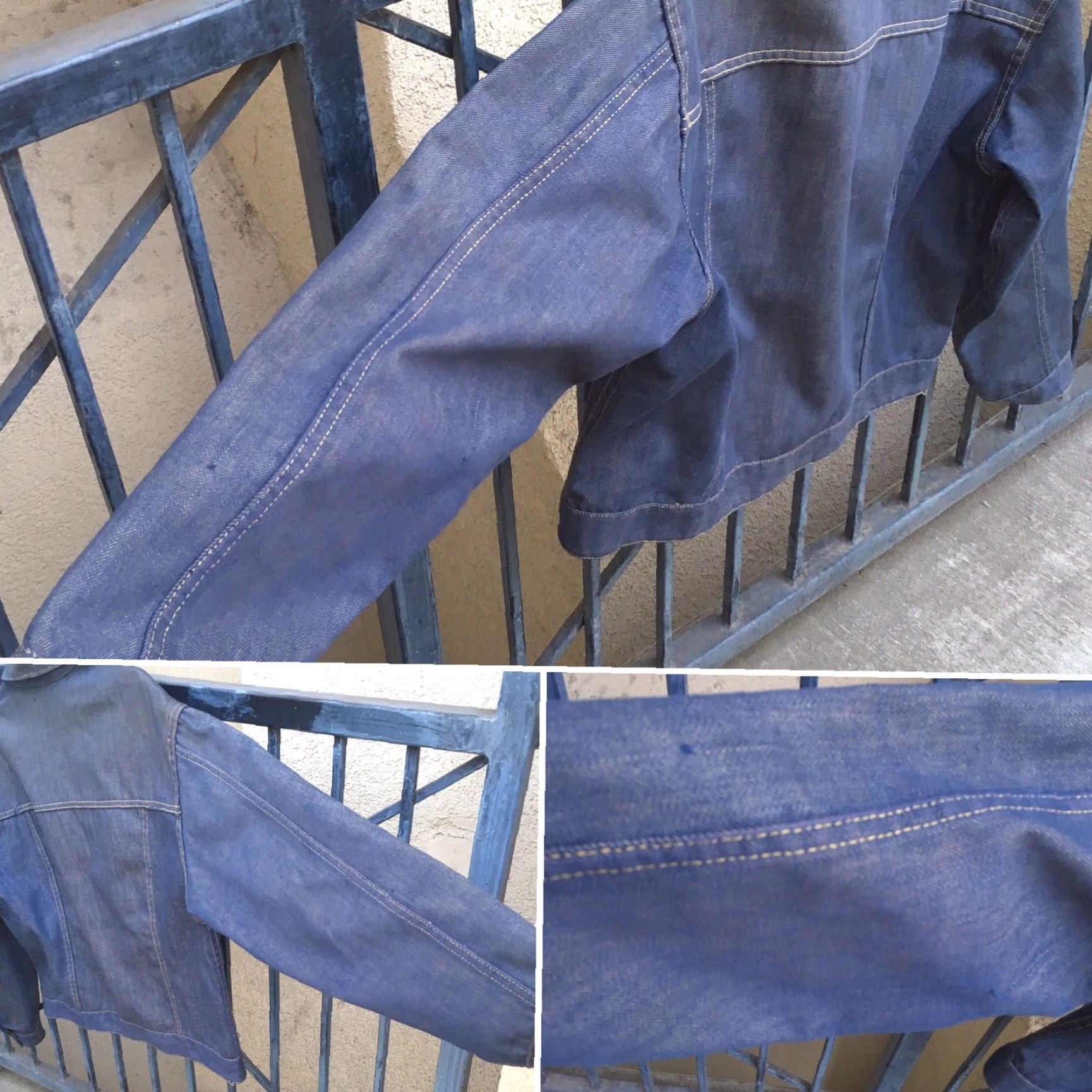 Denime VINTAGE Ranchcraft Denim Jacket Western Jean Jacket Ranch 23 In Pit To Pit Rockabilly Blue Adult L Mens Jacket Size US 33 - 6 Thumbnail