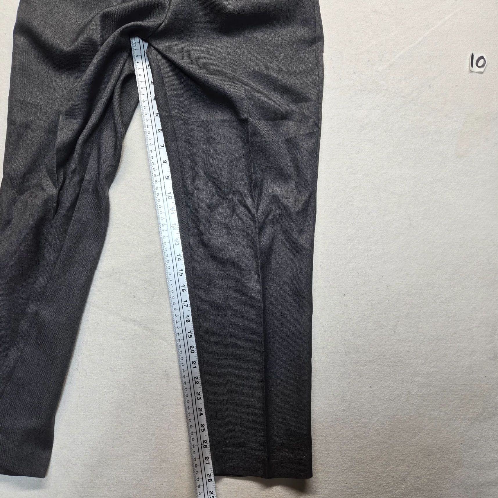 Vintage VINTAGE DonnKenny Classics Solid Dark Gray Dress Pants Women 14 Regular High Rise Straight Gray Classic Pants Womens 14S Size 36" / US 14 / IT 50 - 7 Thumbnail