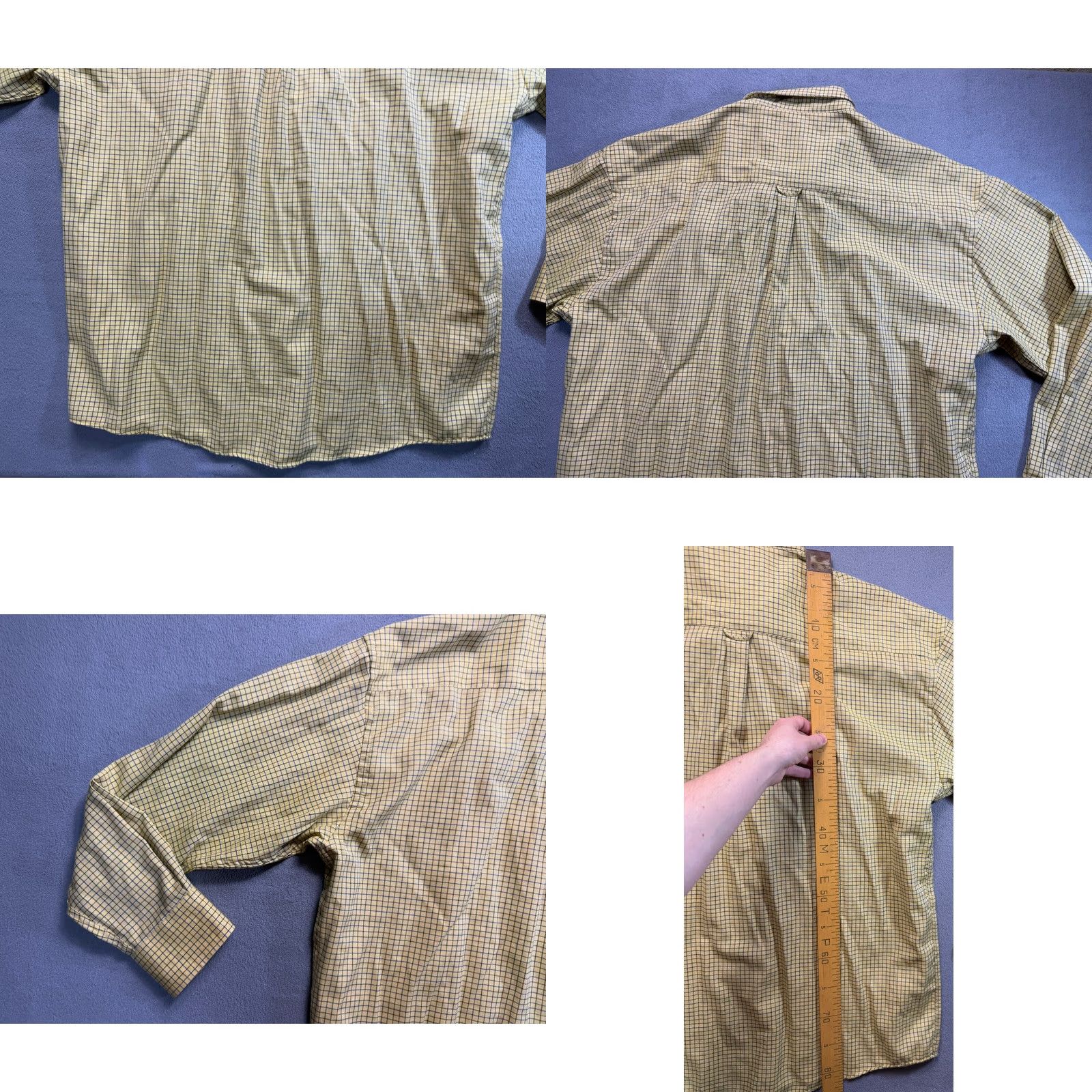 Vintage Le Chameau Yellow Button-Down Shirt Mens Size 5 Long Sleeve Regular Collar-Down Shirts Yellow Mens Size US S / EU 44-46 / 1 - 9 Thumbnail
