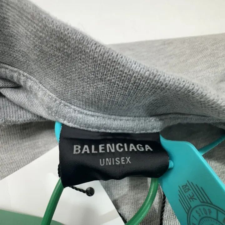 Balenciaga Balenciaga Logo Print Grey Short Sleeve T-Shirt 0079-2507 Size US S / EU 44-46 / 1 - 2 Thumbnail