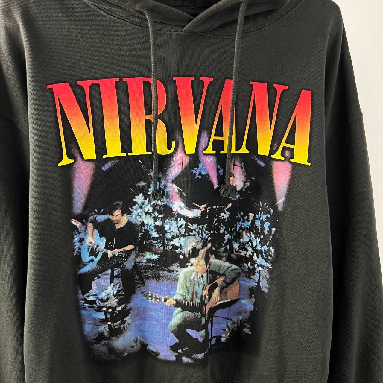 Band Tees Nirvana Hoodie Big Print Rock Band Y2K Size US M / EU 48-50 / 2 - 3 Thumbnail