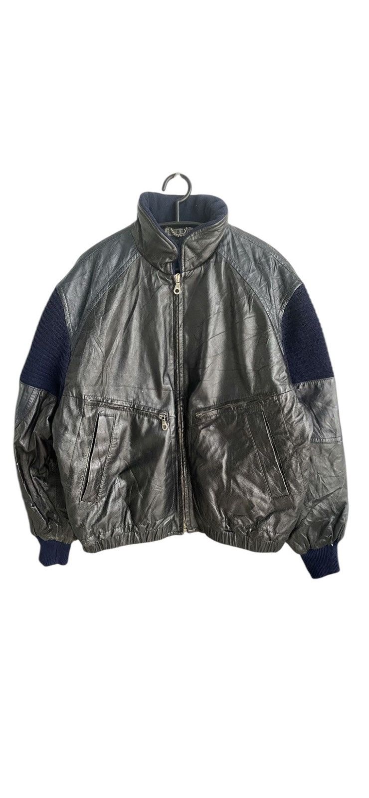 Iceberg Vintage 90s Iceberg X Batman Leather Jacket Size US XL / EU 56 / 4 - 2 Thumbnail