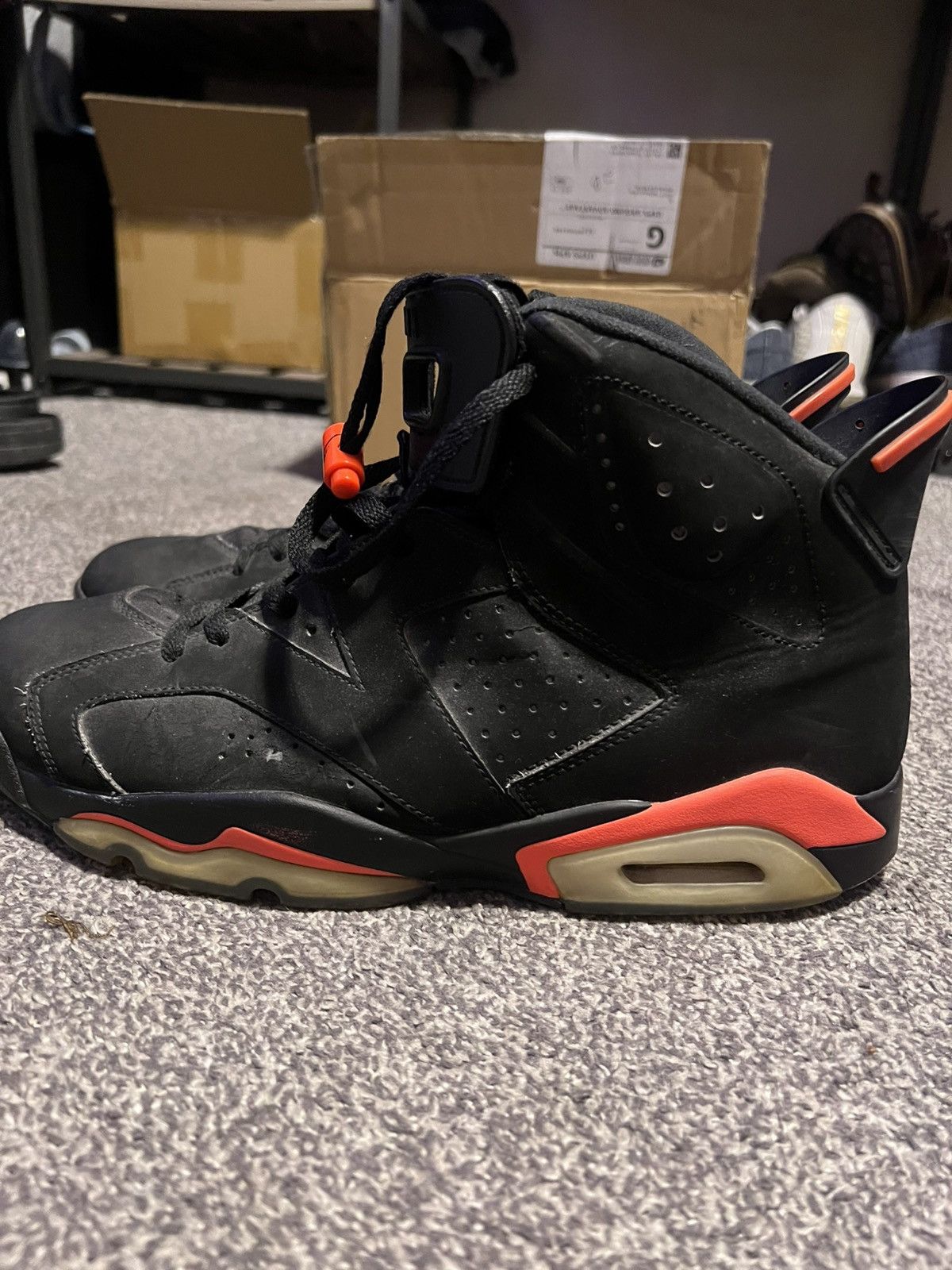 Jordan Brand 2014 Air Jordan 6 Retro “infrared 2014” Size US 13 / EU 46 - 4 Thumbnail