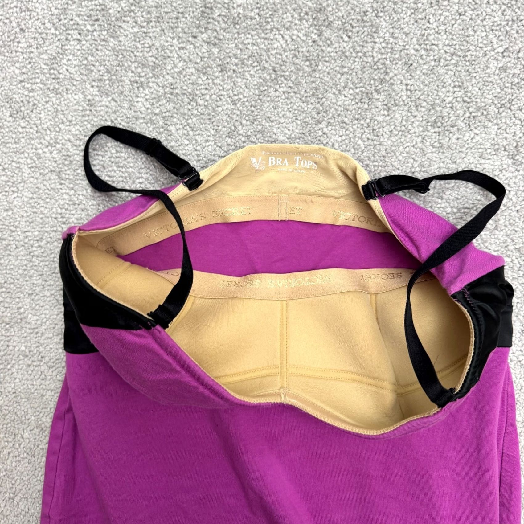 Victoria's Secret Victoria's Secret Purple Black Colorblock Cotton Blend Tank Midi Dress Womens Medium Size M / US 6-8 / IT 42-44 - 5 Thumbnail