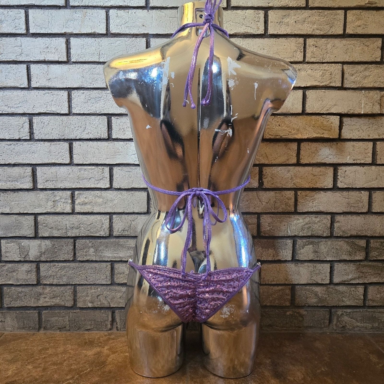 Other Purple Sequin | SUITS YOU | Competition Bikini Set Size ONE SIZE - 2 Thumbnail