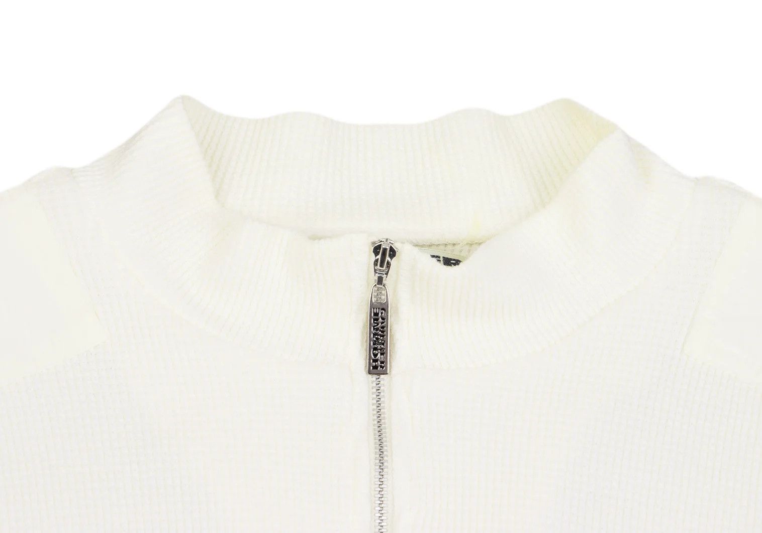 Jean Paul Gaultier Waffle Half-Zip Cut and Sewn Top in Natural Color Size US M / EU 48-50 / 2 - 3 Thumbnail