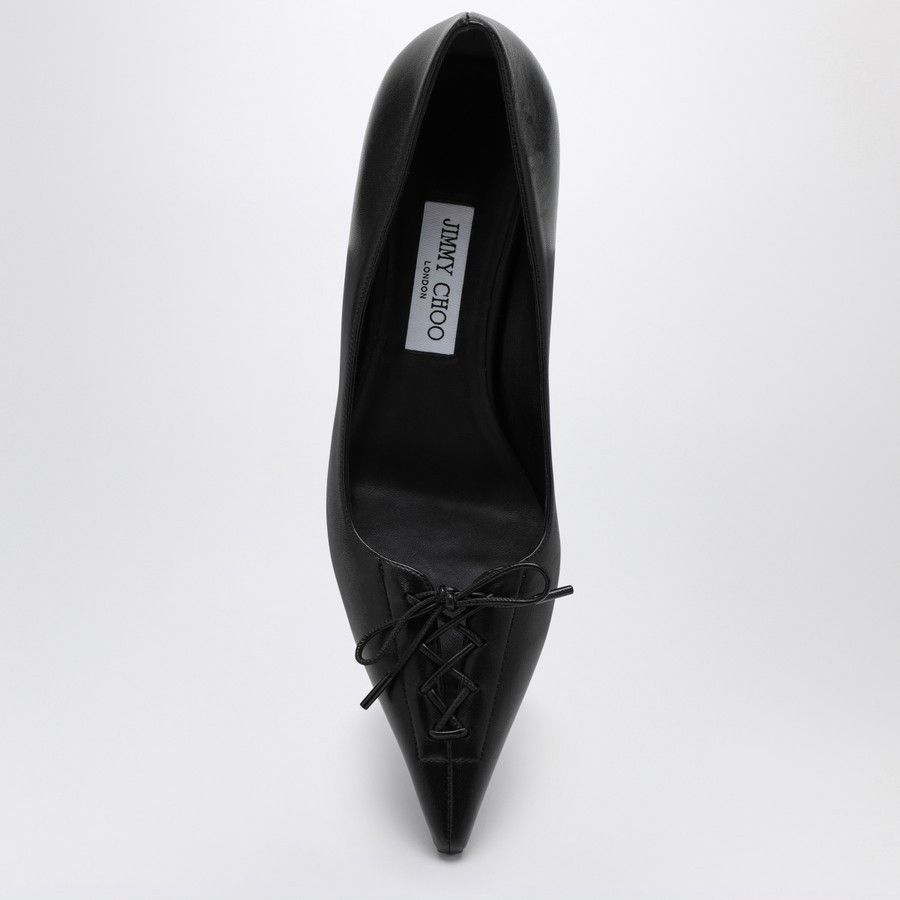 Jimmy Choo o1d2blof0824 Leather Décolleté in Black Size US 10 / IT 40 - 3 Thumbnail