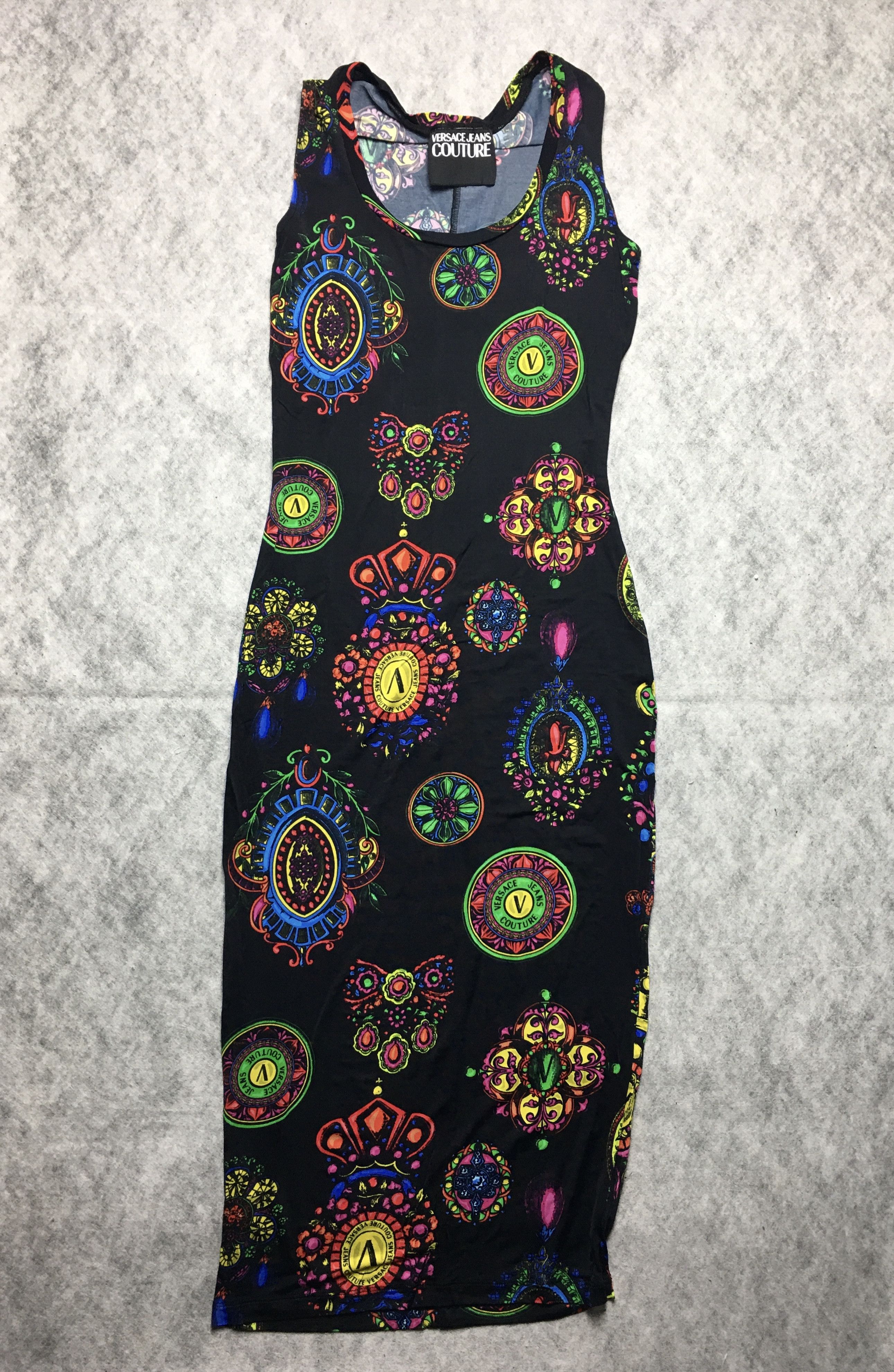 Versace Jeans Couture Versace Jeans Couture Logo Print Dress Size L / US 10 / IT 46 - 5 Thumbnail