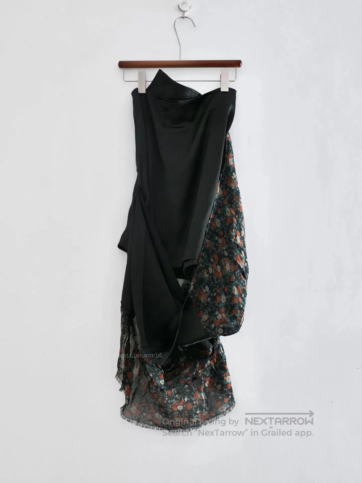 Junya Watanabe Junya Watanabe Floral Skirt in Black. Size US 26 / EU 42 - 1 Thumbnail