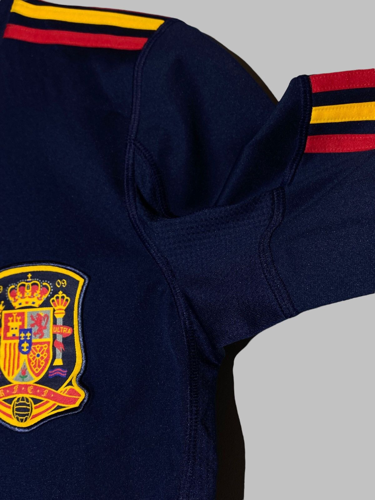 Adidas #7 David Villa Spain 2010 Away Football Shirt Jersey