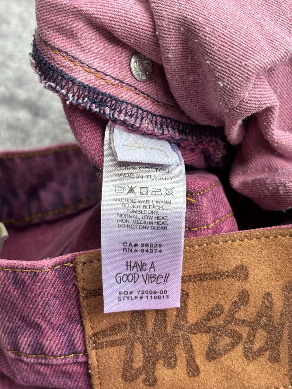 Stussy Stussy Worldwide Big Ol Jeans Magenta Purple sz 32 Size US 32 / EU 48 - 7 Thumbnail